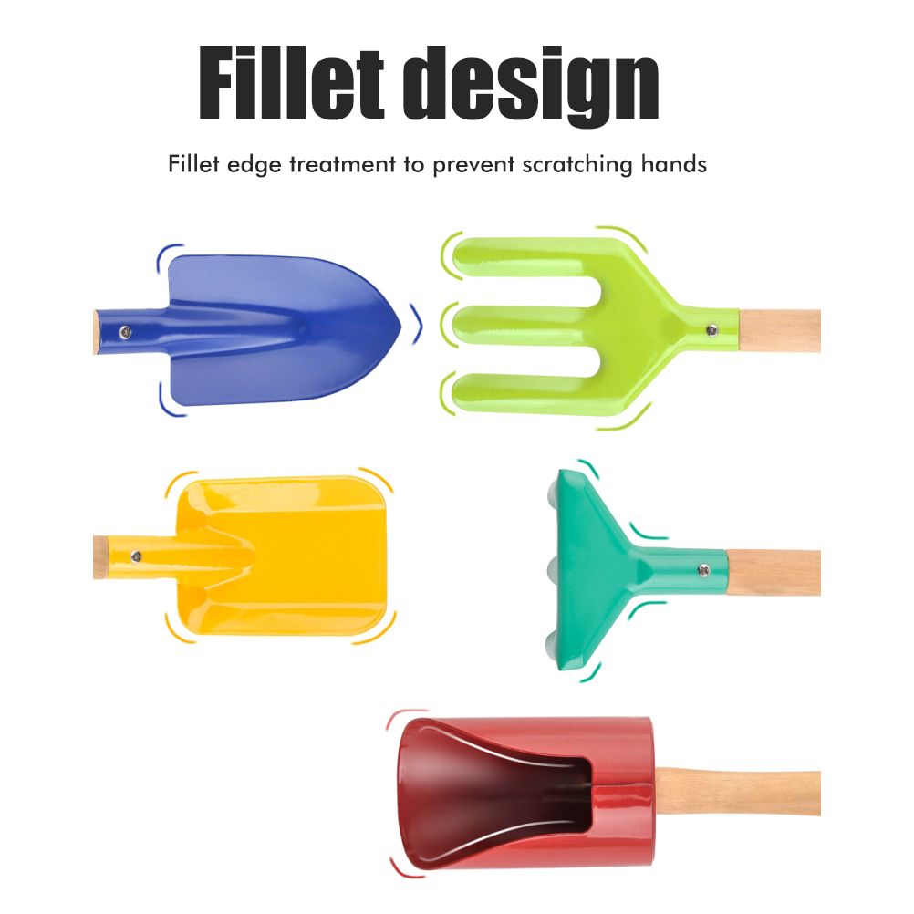 5Pcs Kids Mini Gardening Tool Set Children Garden Planting Hand Kit Garden view 5