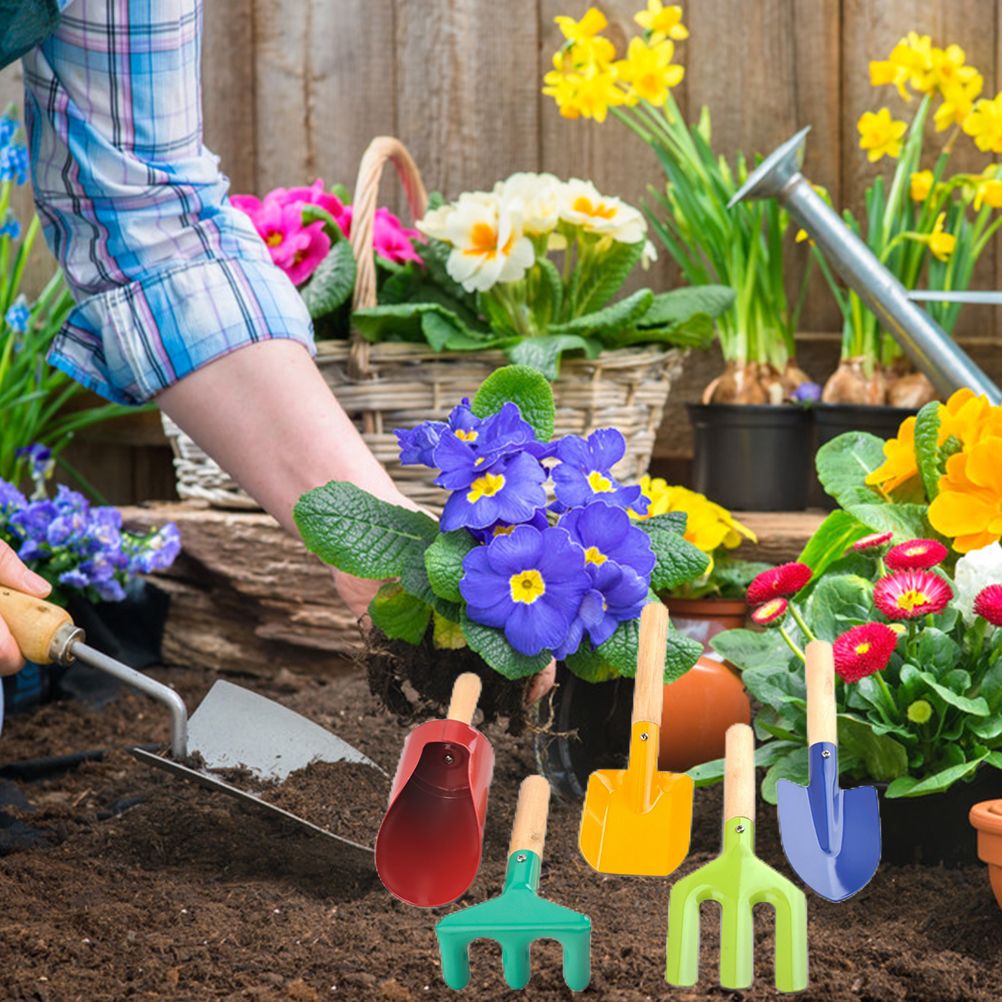 5Pcs Kids Mini Gardening Tool Set Children Garden Planting Hand Kit Garden view 9