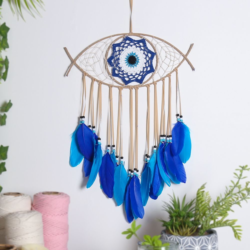 Dream Catcher Eye Dream Catcher Luck Charm Eye Wall Hanging for Room House Decor view 3