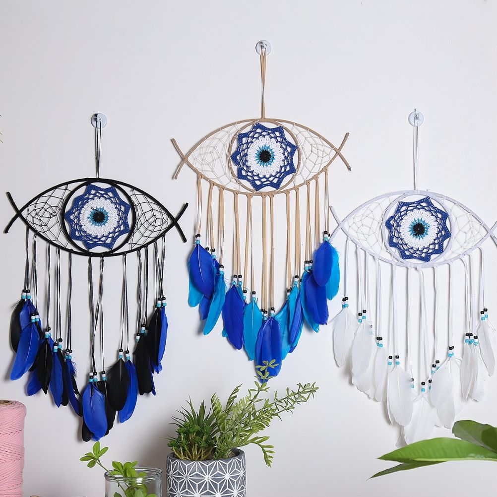 Dream Catcher Eye Dream Catcher Luck Charm Eye Wall Hanging for Room House Decor view 4