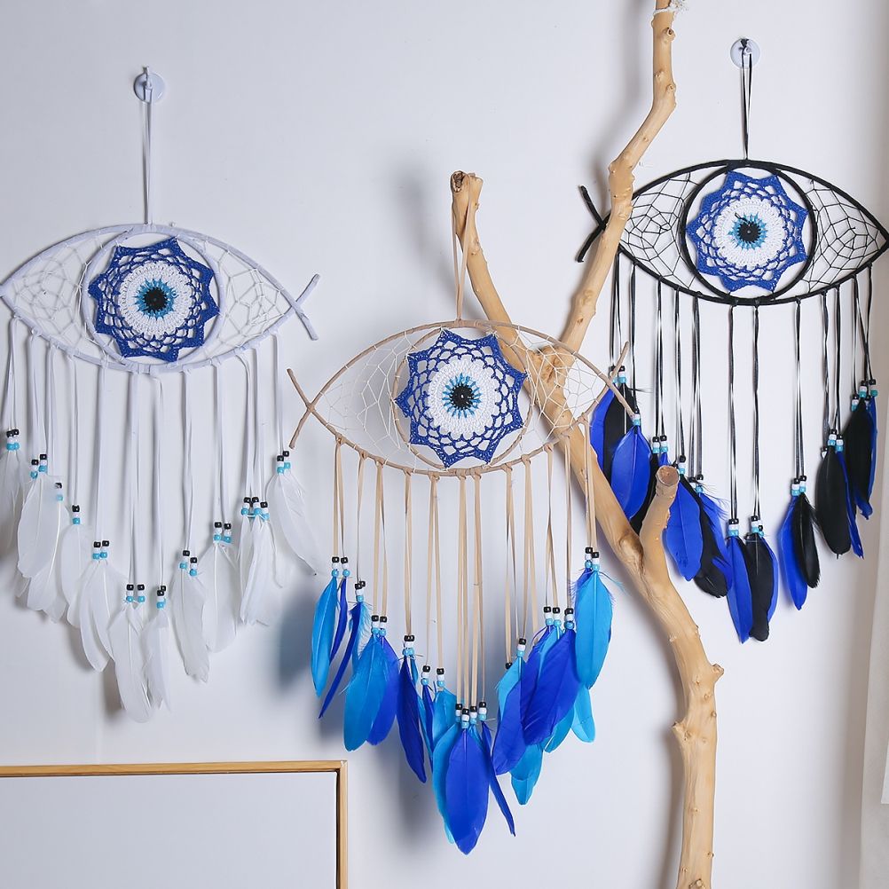 Dream Catcher Eye Dream Catcher Luck Charm Eye Wall Hanging for Room House Decor view 6