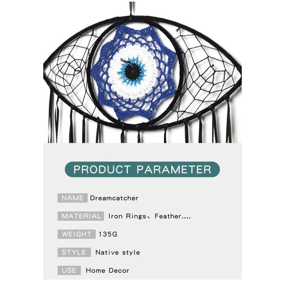 Dream Catcher Eye Dream Catcher Luck Charm Eye Wall Hanging for Room House Decor view 7