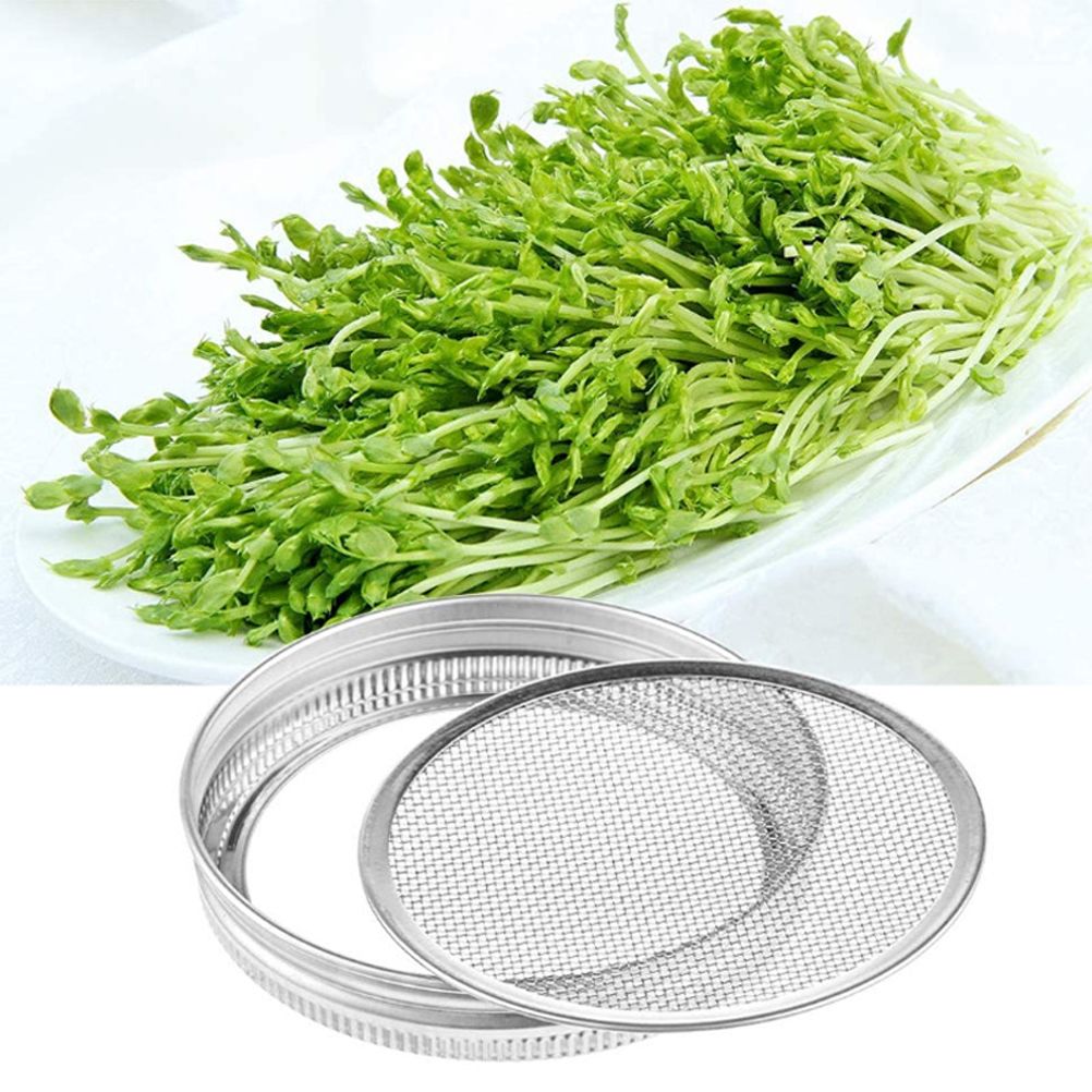 Sprouting Jar With Stainless Steel 304 Screen Lid Wide Mouth Quart Mason Sprouter view 7