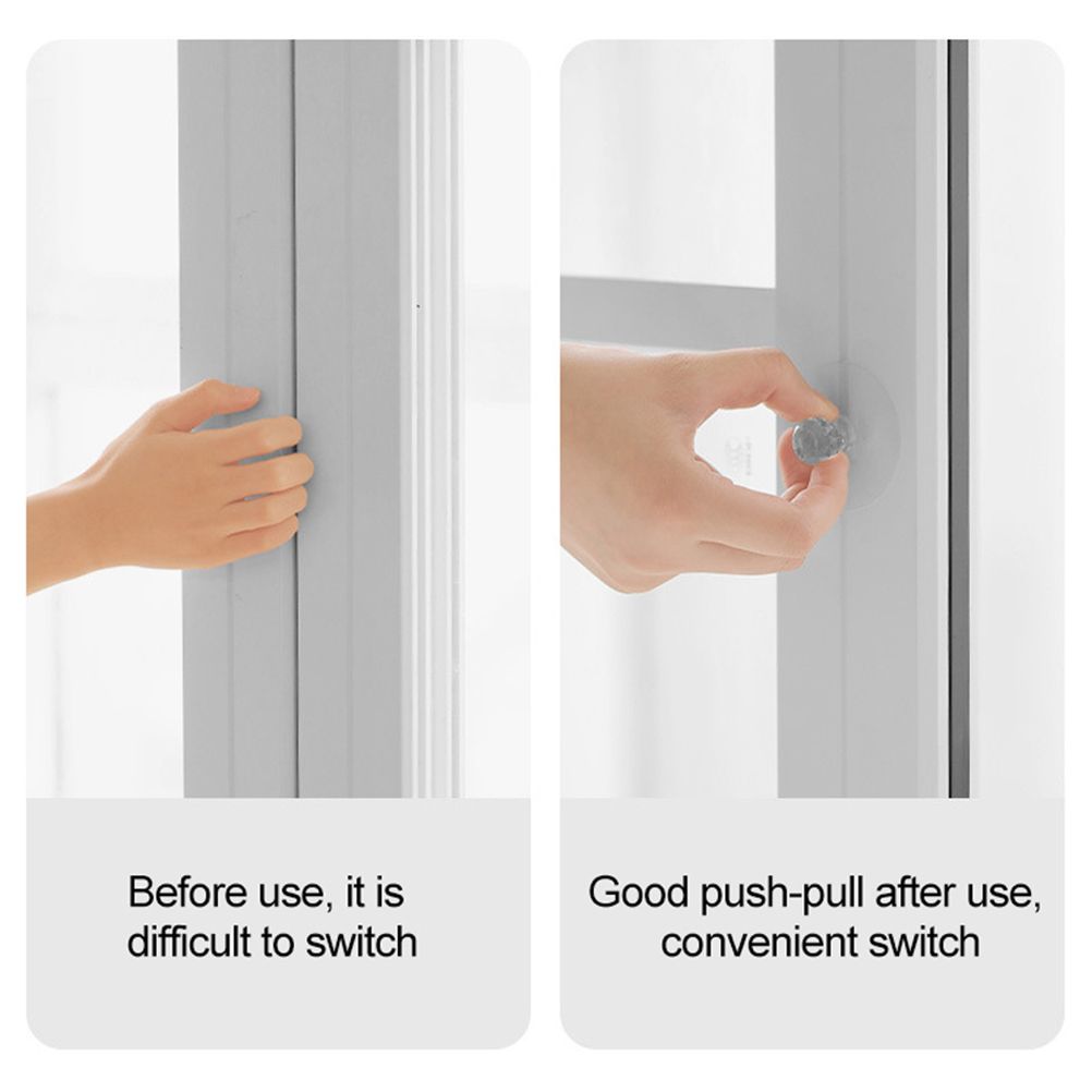 2Pcs Self Adhesive Knobs Acrylic No Drilling Mirror Cabinet Handles Clear view 9
