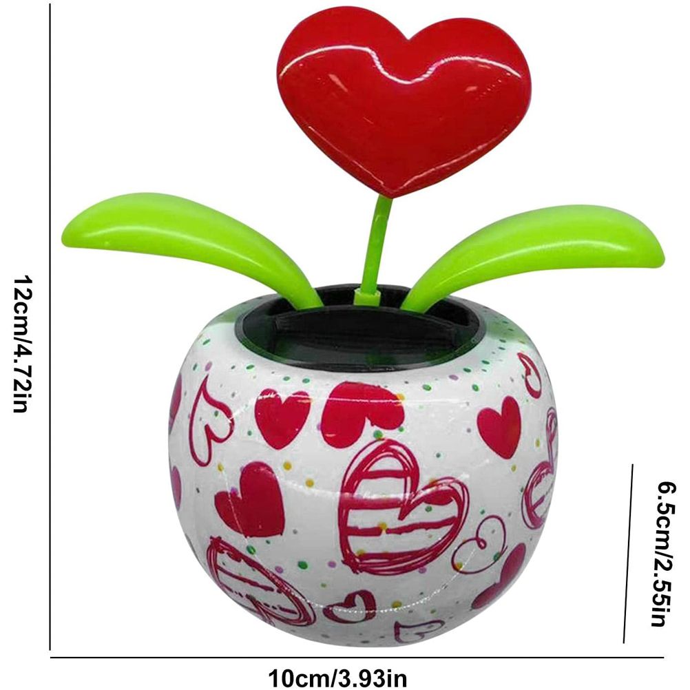 Solar Powered Dancing Flowers Swinging Ornament Electric Bobblehead Solar view 2