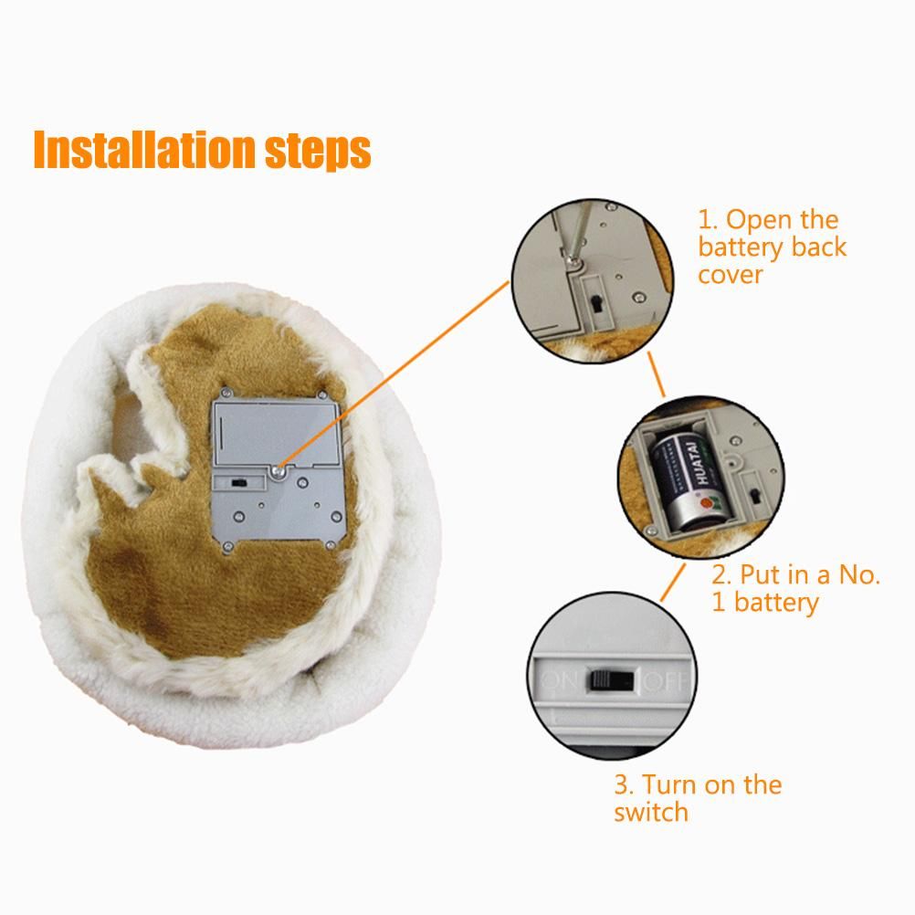 Realistic Sleeping Cat Toy Breathing Cat Stuffed Animal Doll with Mat Plush view 4