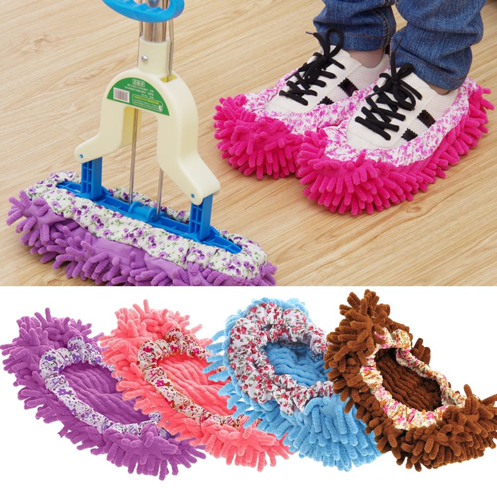 Floor Cleaning Mop Slippers Removable Shoe Covers Washable Mops Socks Sweeping view 5