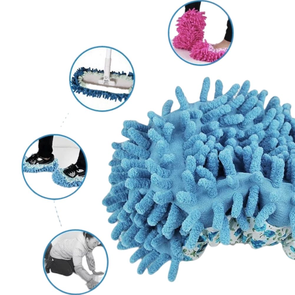 Floor Cleaning Mop Slippers Removable Shoe Covers Washable Mops Socks Sweeping view 8