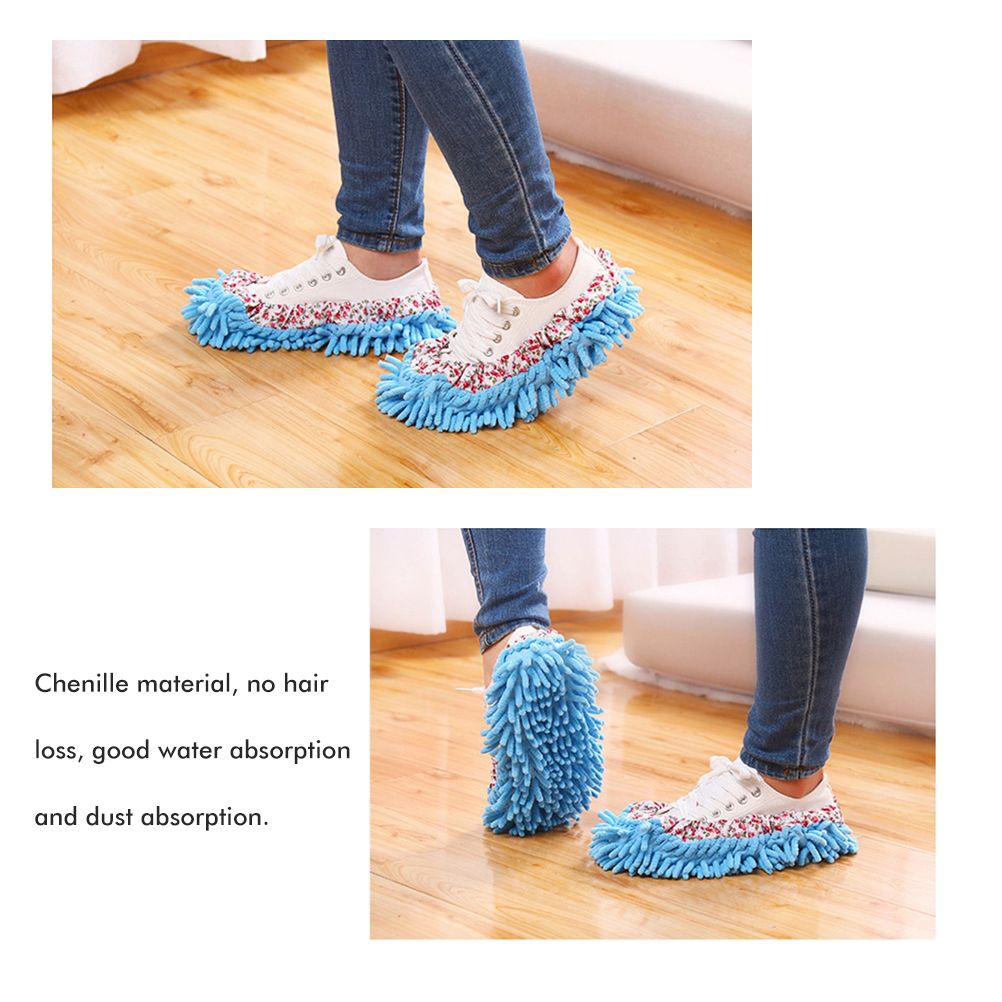 Floor Cleaning Mop Slippers Removable Shoe Covers Washable Mops Socks Sweeping view 7