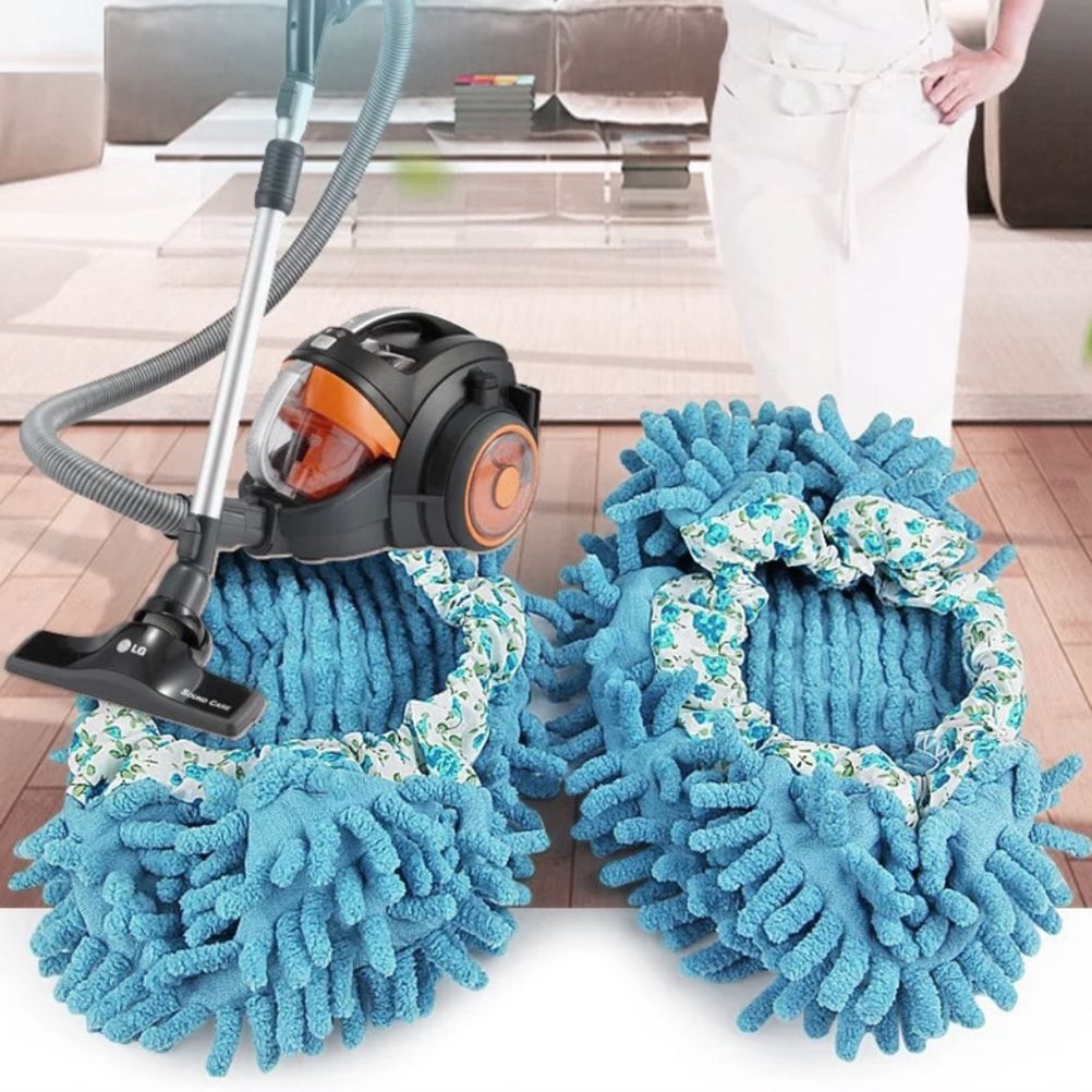 Floor Cleaning Mop Slippers Removable Shoe Covers Washable Mops Socks Sweeping view 8
