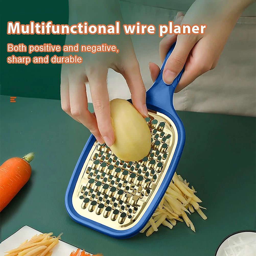 Stainless Steel Handheld Grater Multipurpose Vegetable Grater Kitchen Food view 2