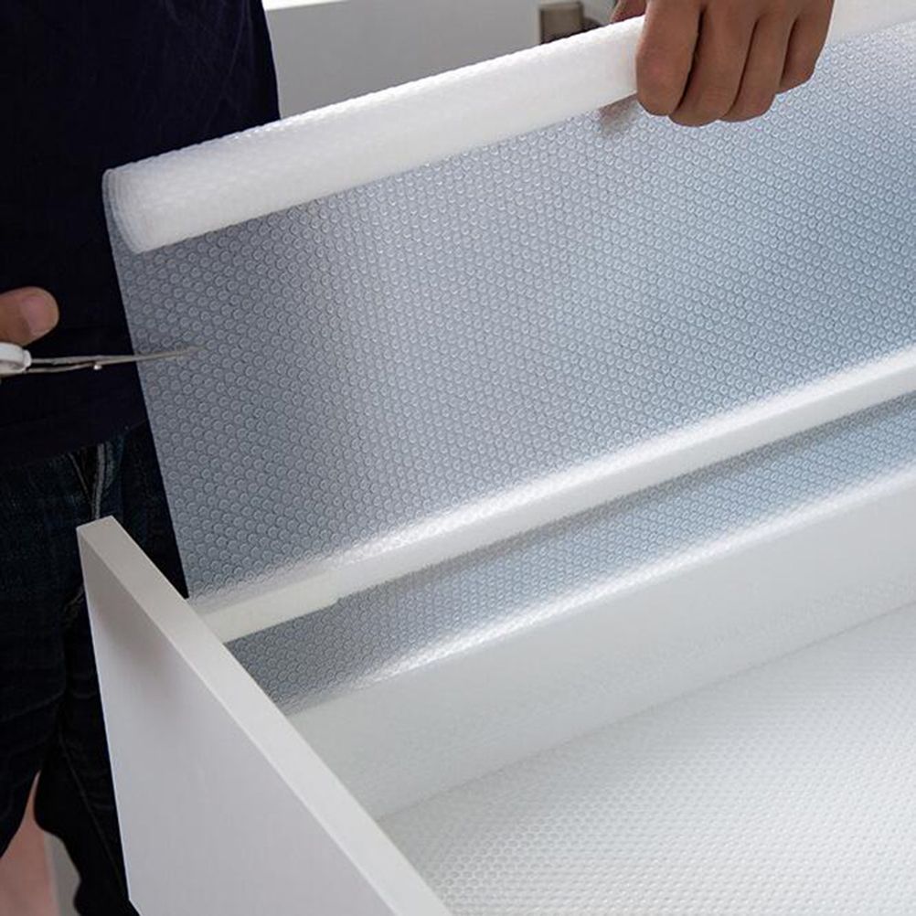 1 Roll Drawers Mat Shelf Liner for Kitchen Cabinet Oil Proof Closet Table Pad view 6