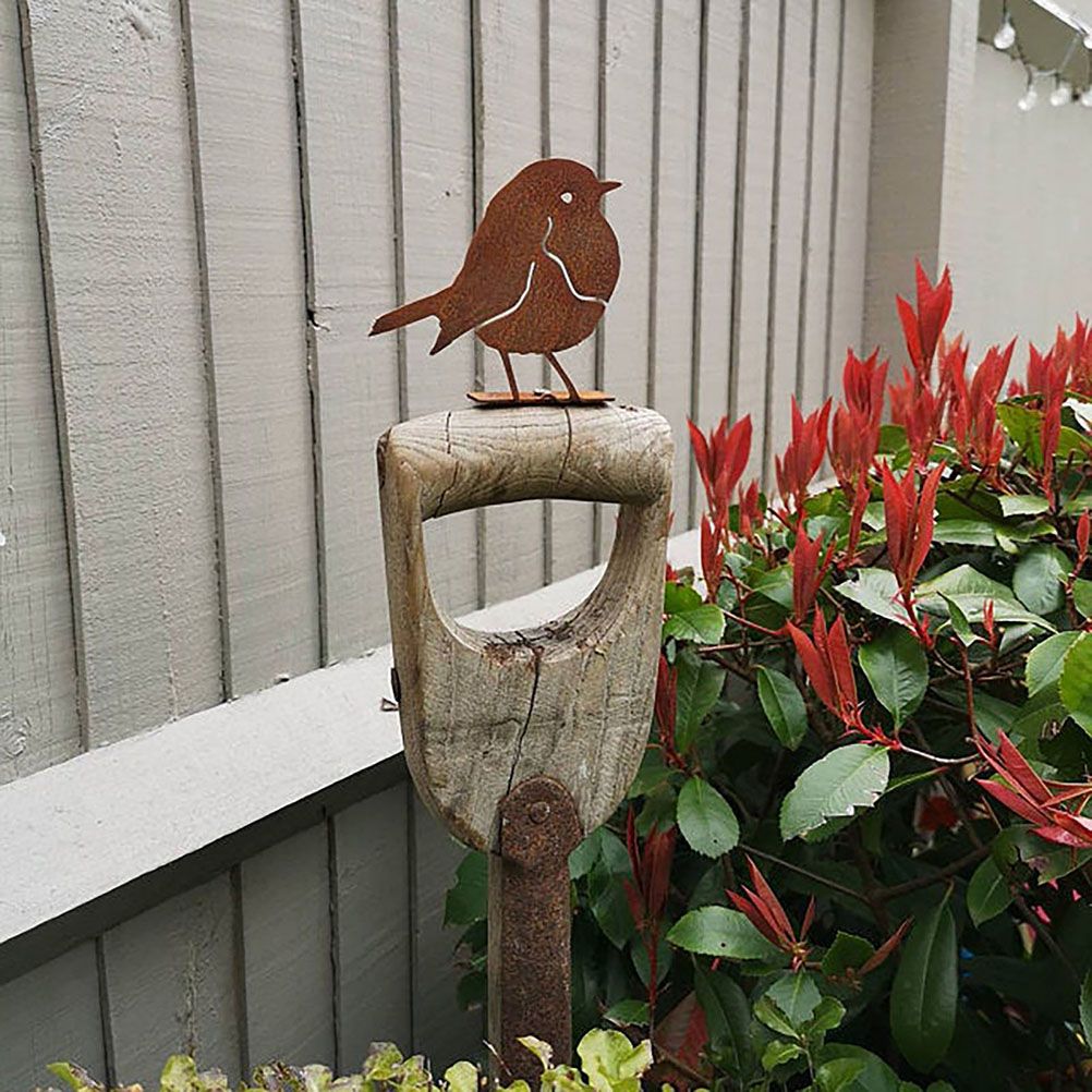Garden Art Silhouette Bird Shaped Artwork Decoration Garden Metal Animal view 3