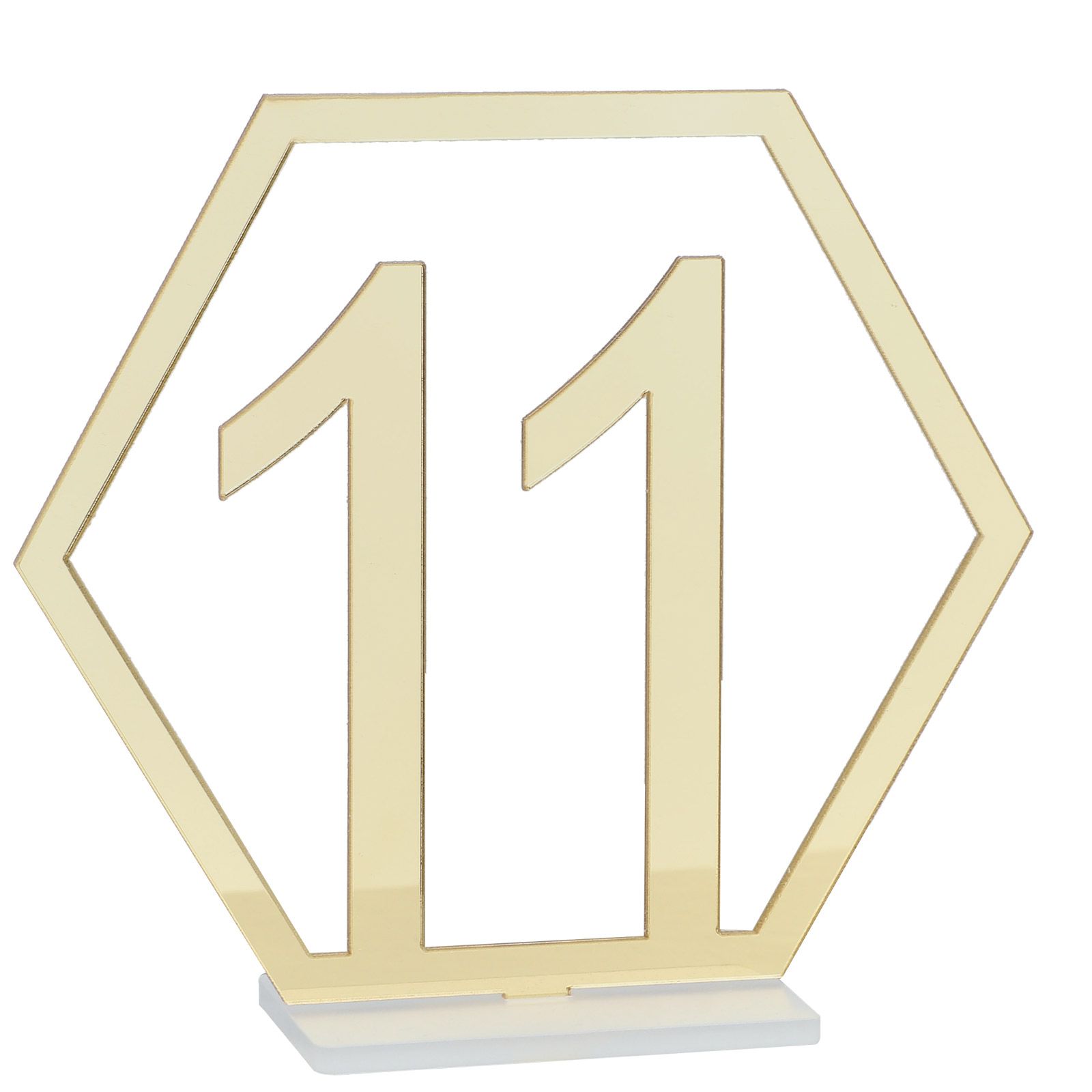 Digital Acrylic Mirror Table Number Wedding Supplies Table Decoration view 6