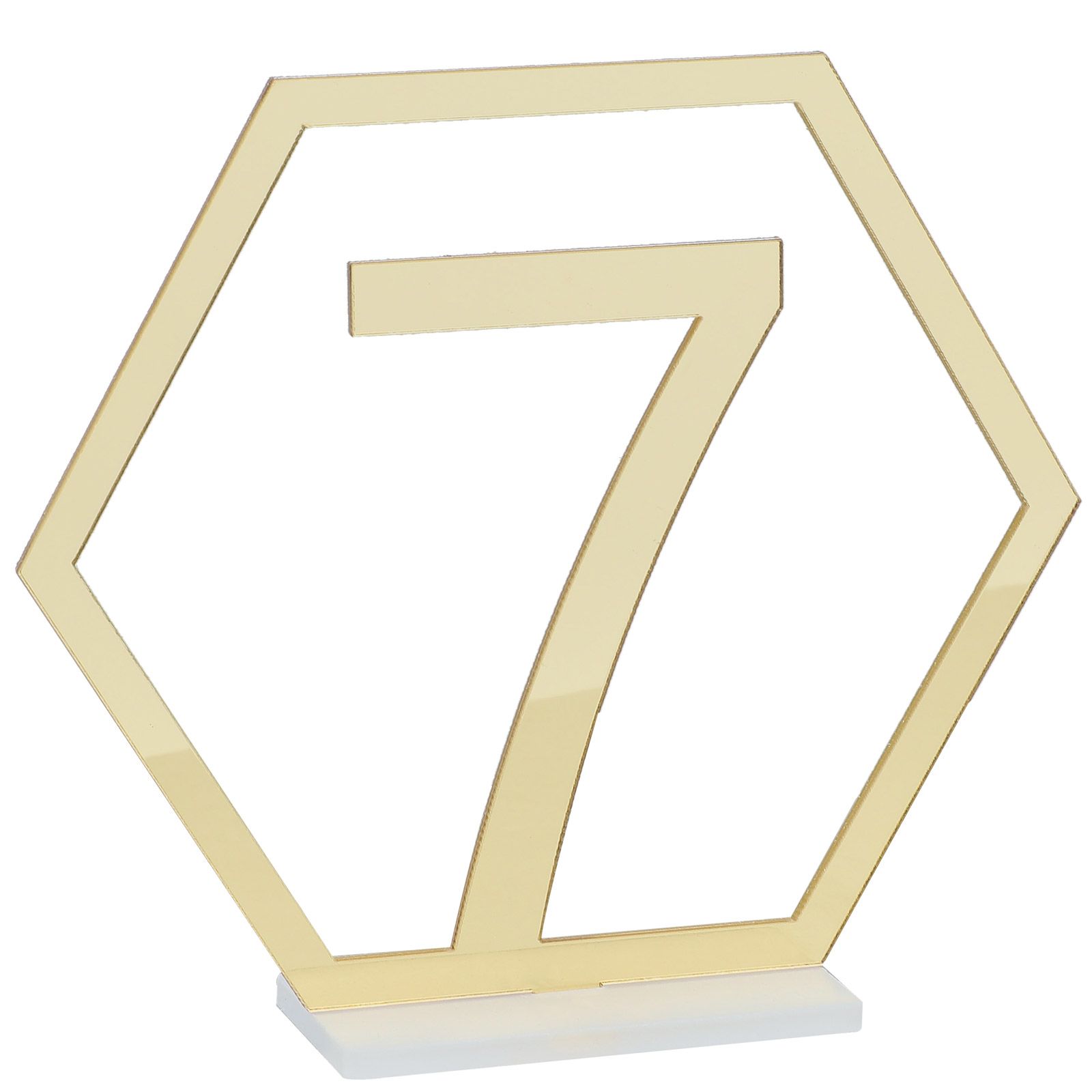 Digital Acrylic Mirror Table Number Wedding Supplies Table Decoration view 8