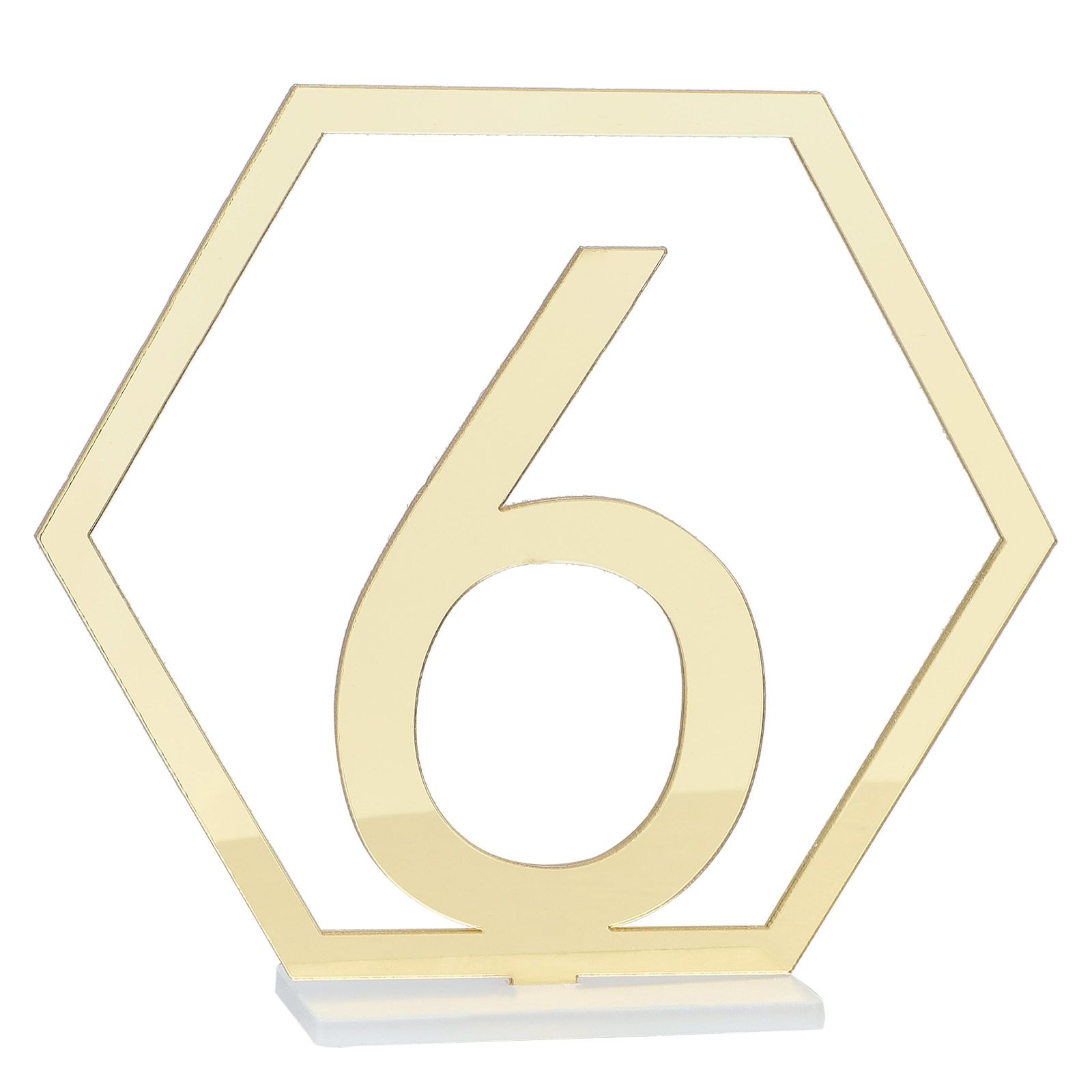 Digital Acrylic Mirror Table Number Wedding Supplies Table Decoration view 9