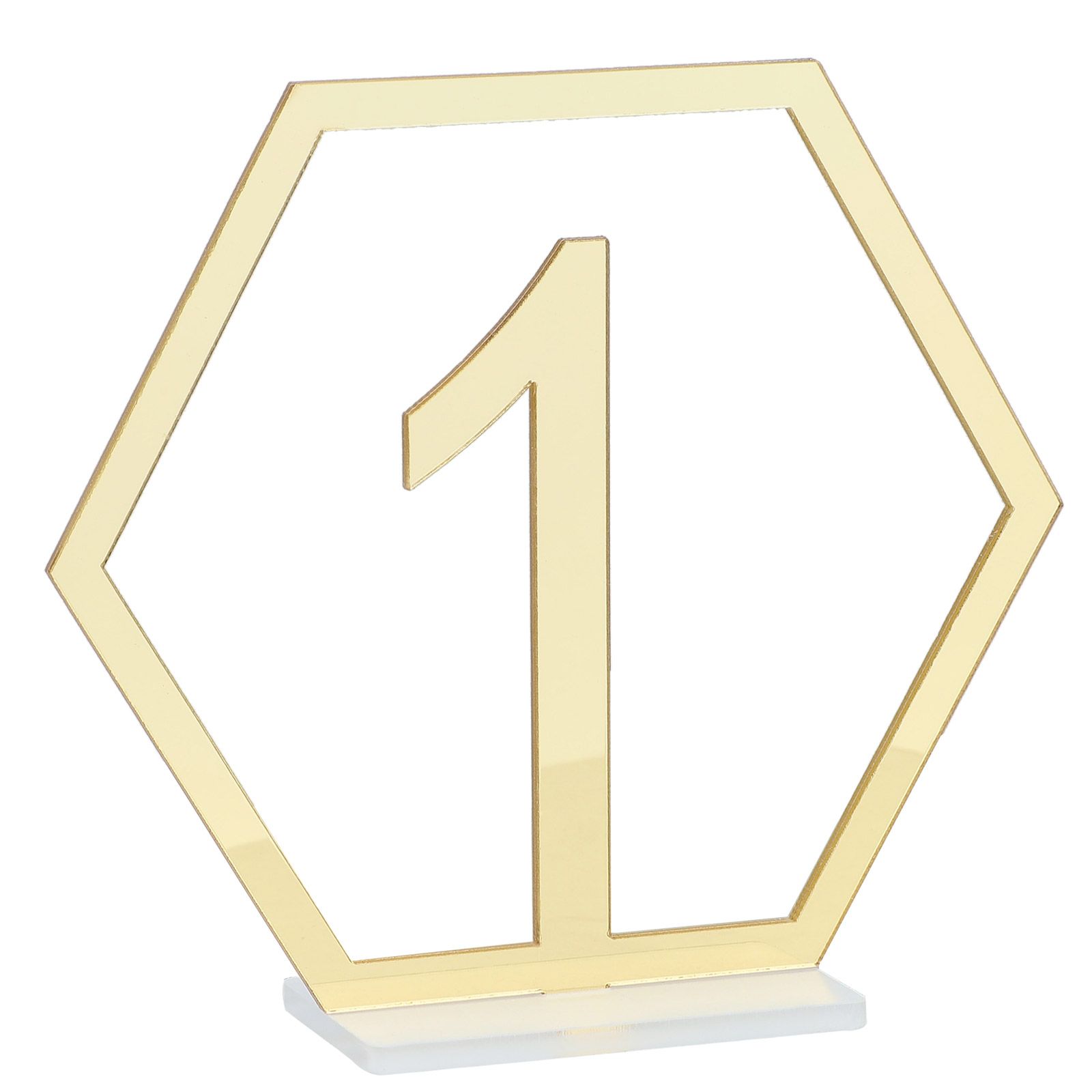 Digital Acrylic Mirror Table Number Wedding Supplies Table Decoration view 11