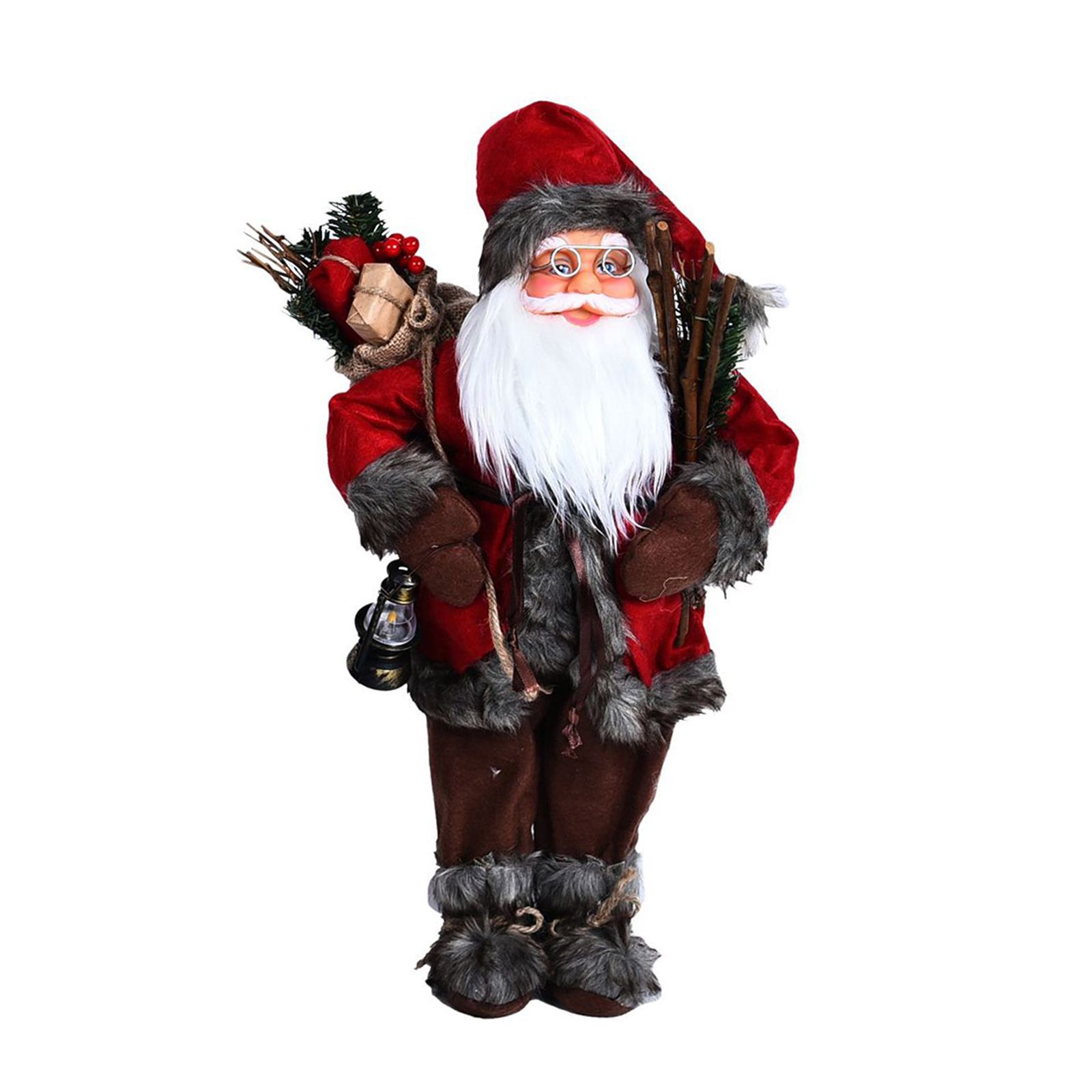 Christmas Decorations Santa Action Figure Take Stick Doll — image 1