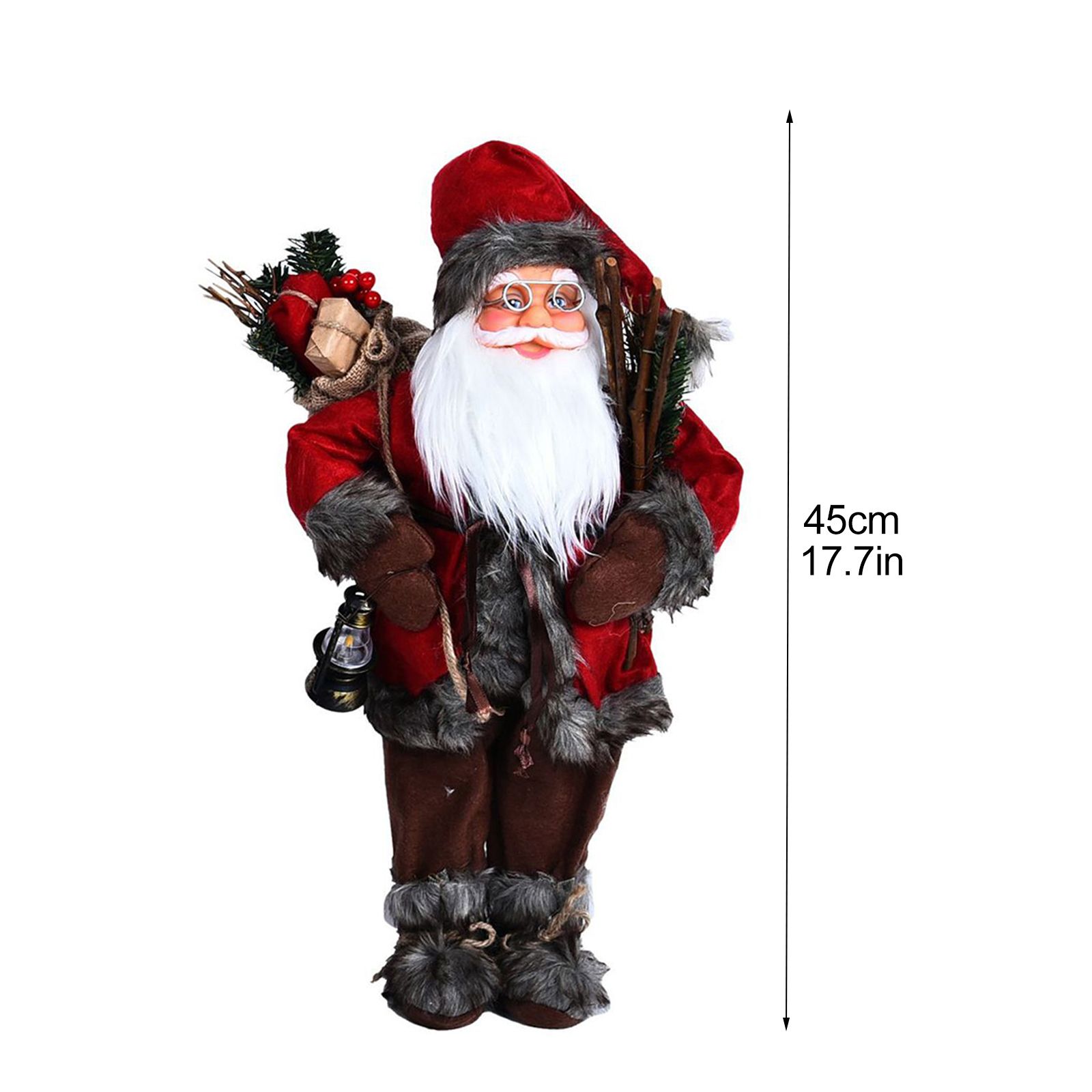 Christmas Decorations Santa Action Figure Take Stick Doll view 3