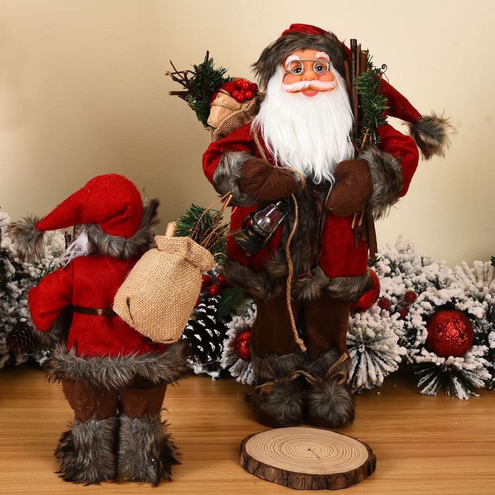 Christmas Decorations Santa Action Figure Take Stick Doll view 4