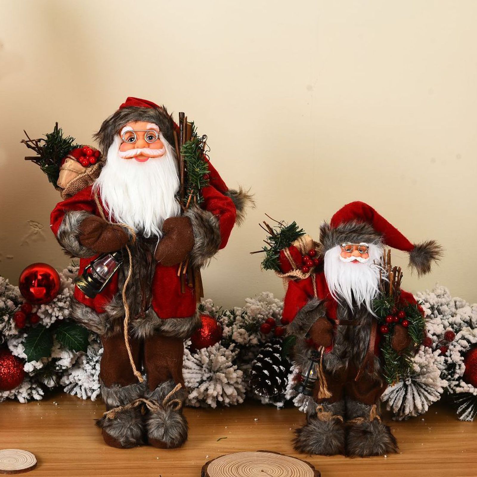 Christmas Decorations Santa Action Figure Take Stick Doll view 6
