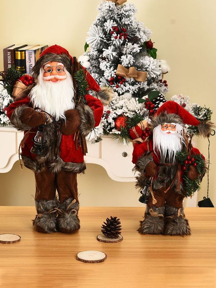 Christmas Decorations Santa Action Figure Take Stick Doll view 8