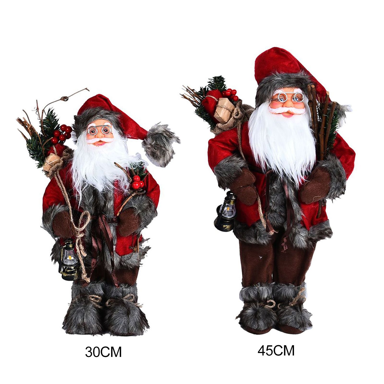 Christmas Decorations Santa Action Figure Take Stick Doll view 9