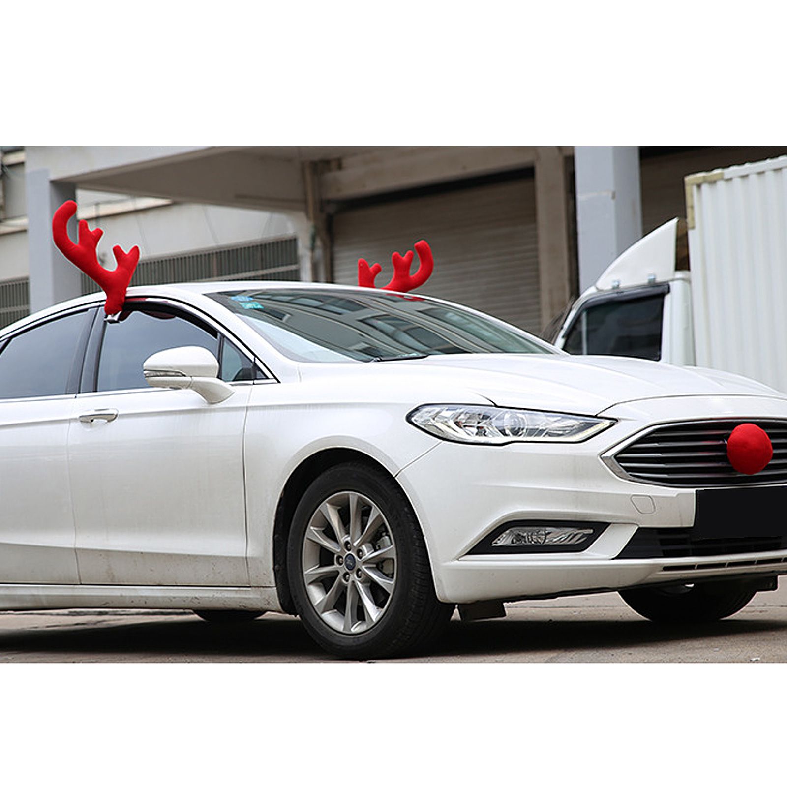 Reindeer Antlers Kit For Car Festive Christmas Car Decorations view 5