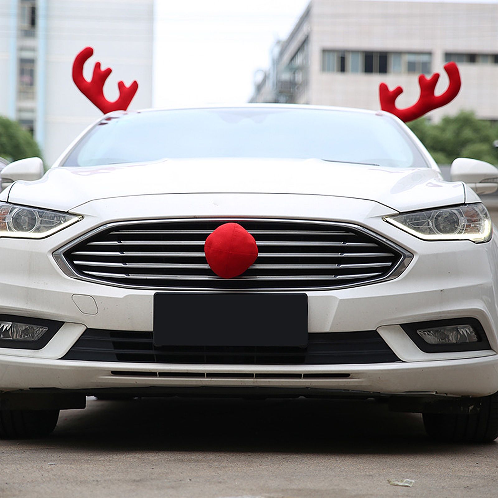 Reindeer Antlers Kit For Car Festive Christmas Car Decorations view 7