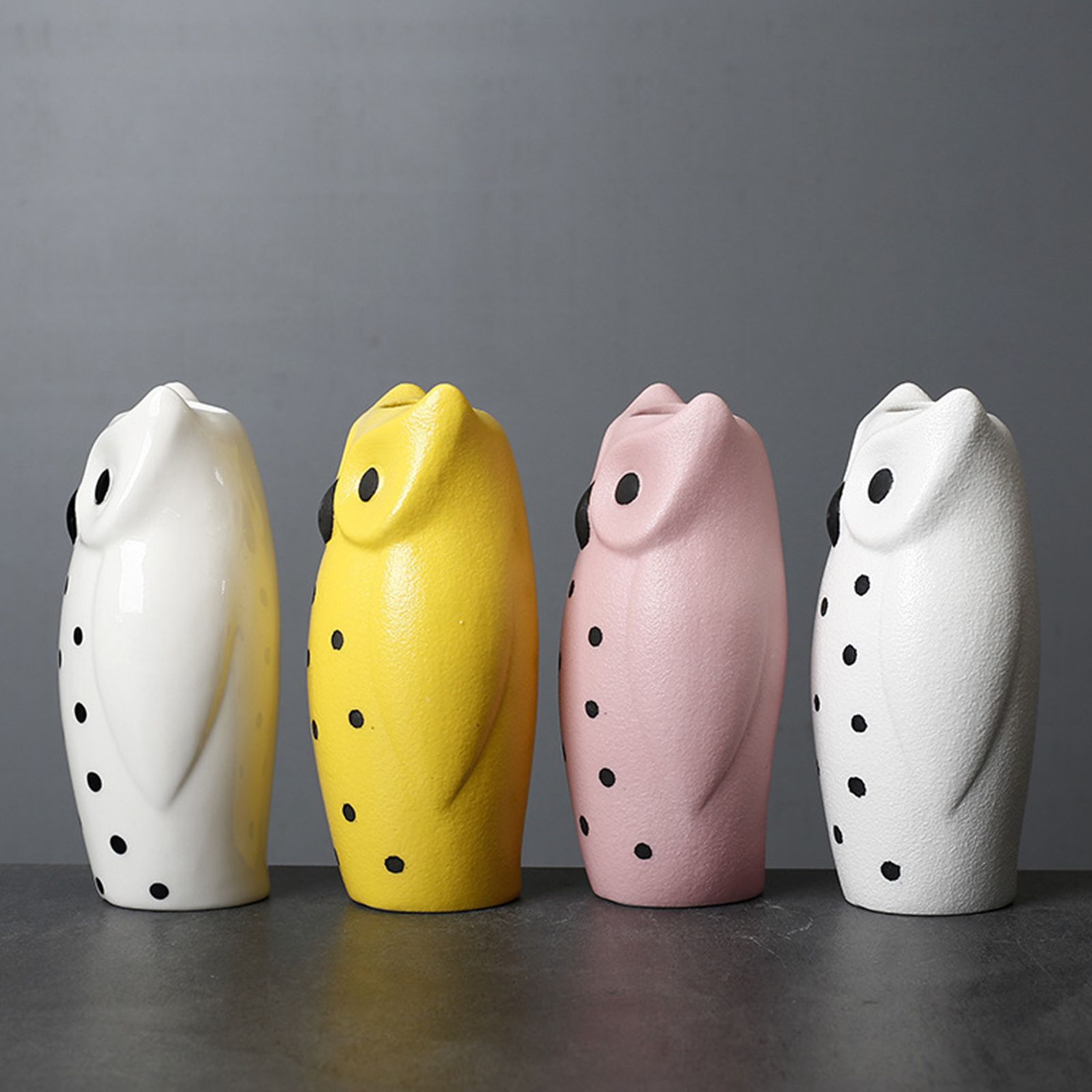 Flower Pots Nordic Modern Vase Decoration Owl Decorative Ceramic Desktop view 5