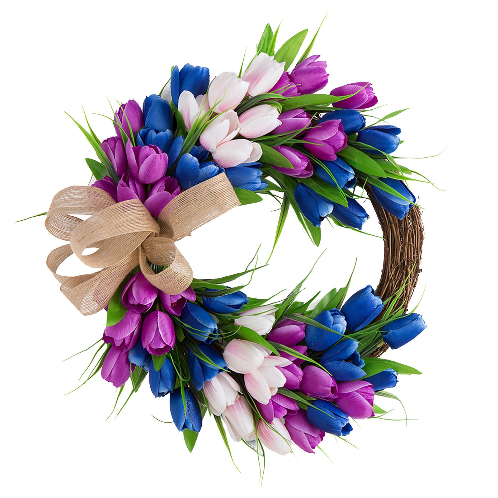 Wreath Artificial Hanging Wreath for Front Door Wall Tree Party Shop Window view 2