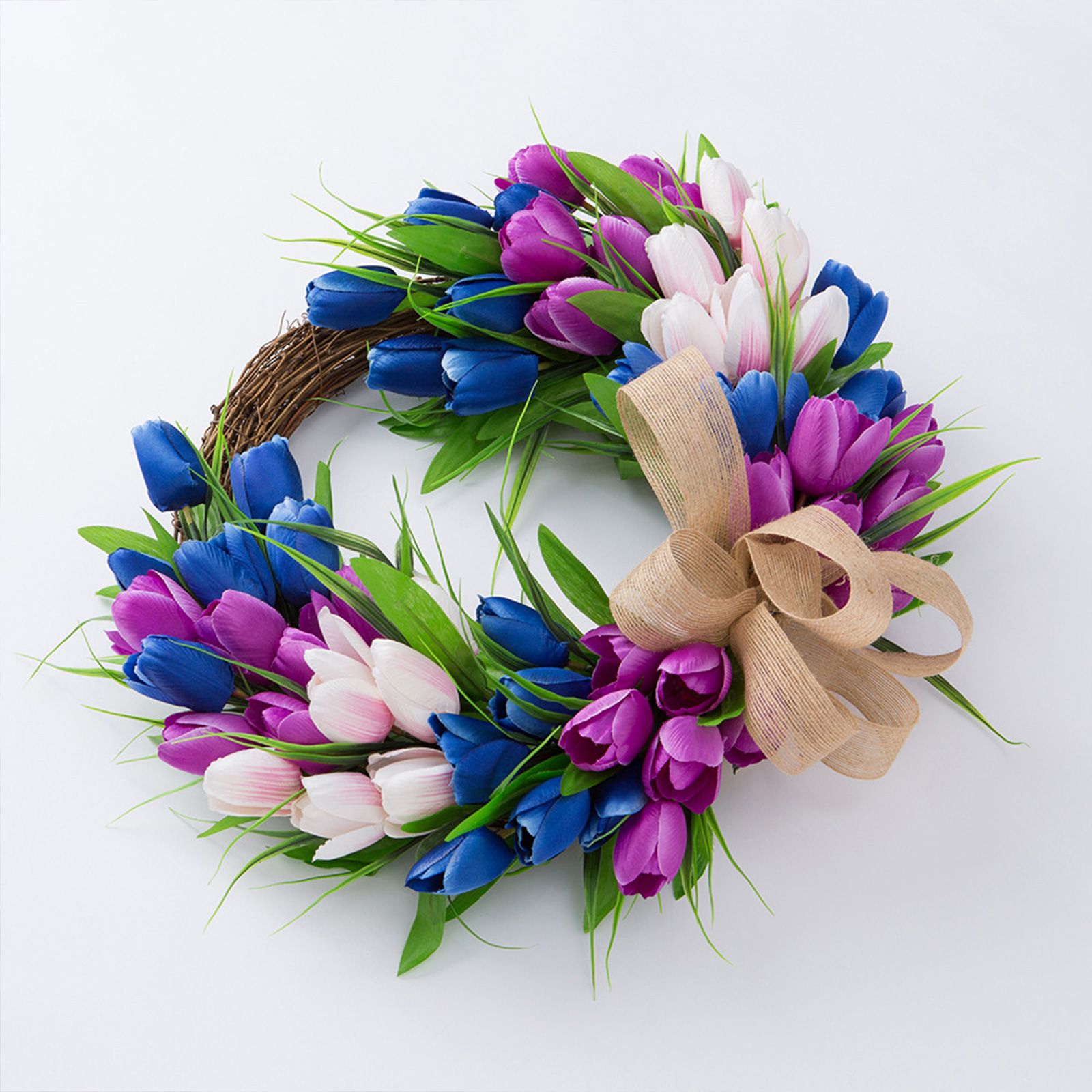 Wreath Artificial Hanging Wreath for Front Door Wall Tree Party Shop Window view 8