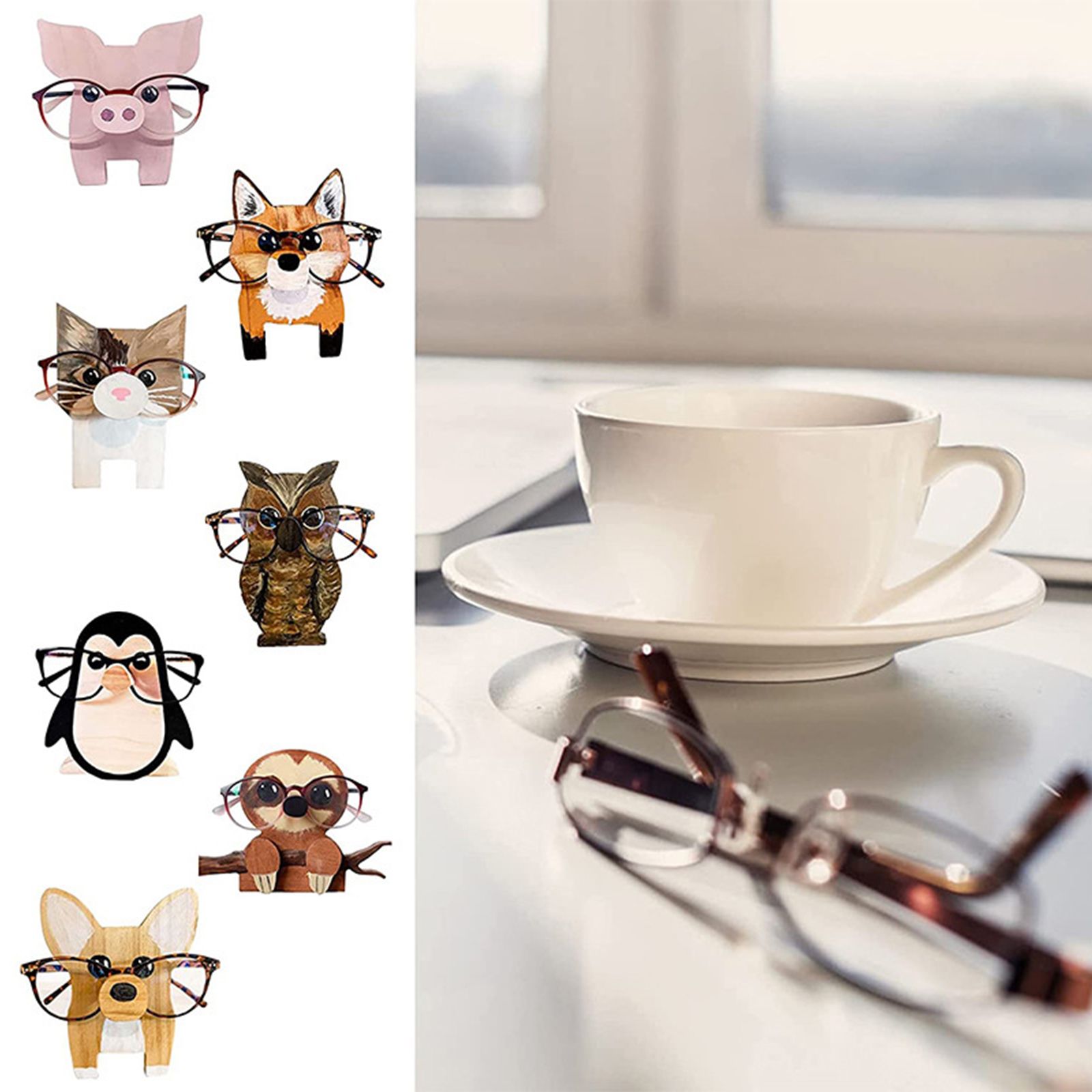 Animal Eyeglass Holder Decorative Desktop Glasses Display Stand Rack Decoration view 10
