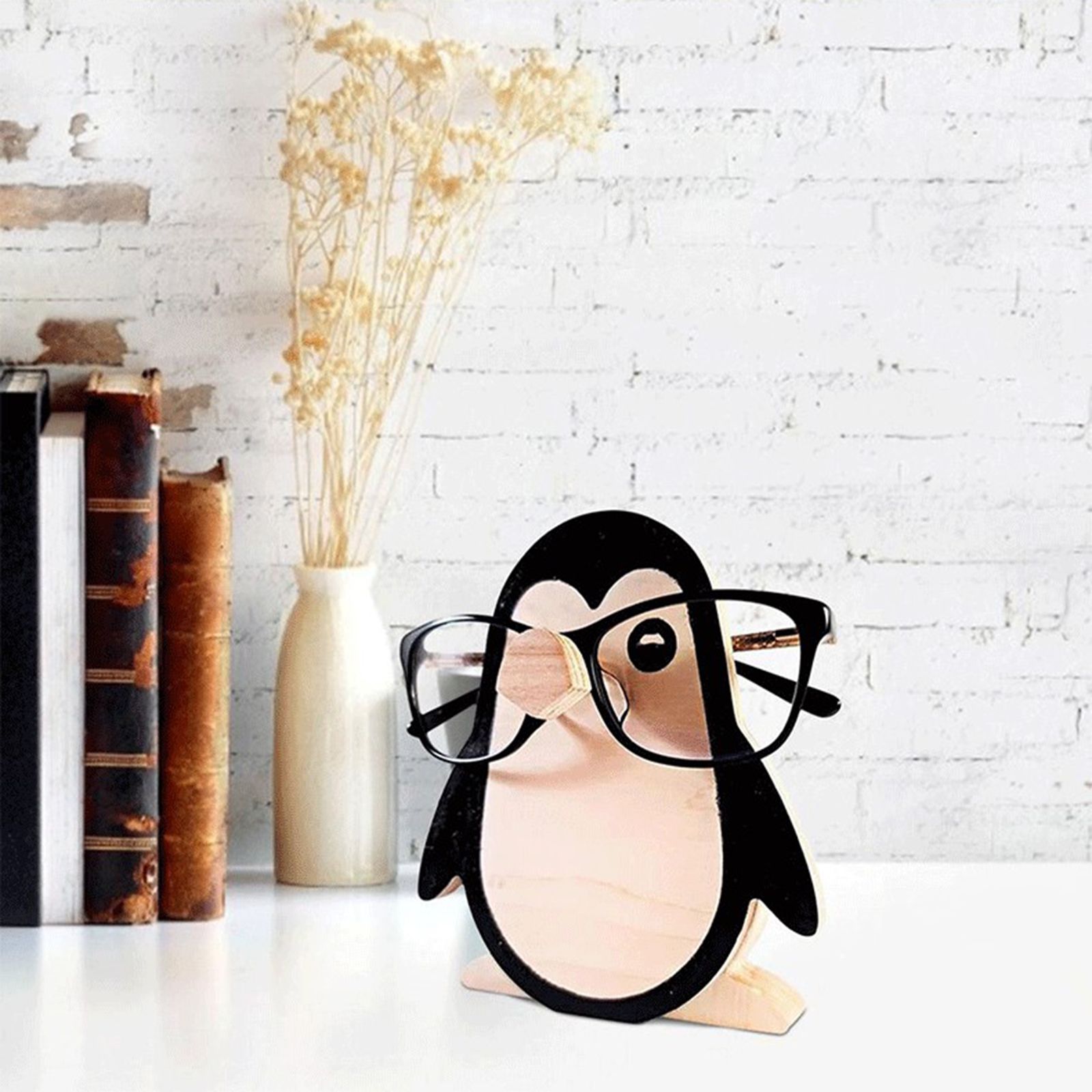 Wooden Eyeglass Holder Stand Animal Shaped Adorable Eyeglass Display Rack for view 5