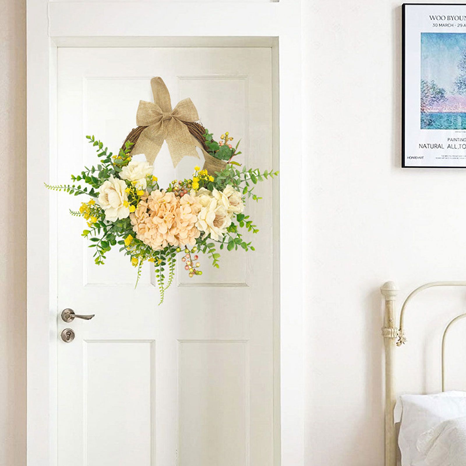 Imitation Wreath Simulation Vibrant Wreath Decoration for Home Door view 5