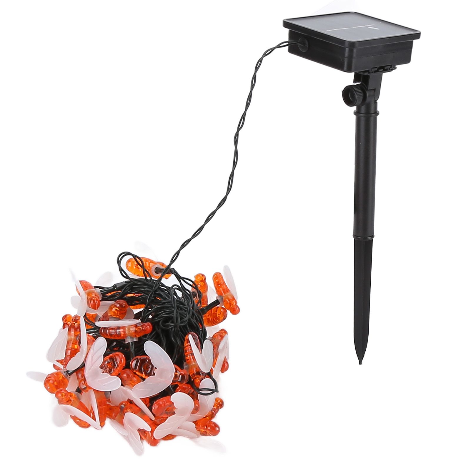 LED Solar String Lights Bee Shaped Waterproof Decorative Light for Outdoor view 3