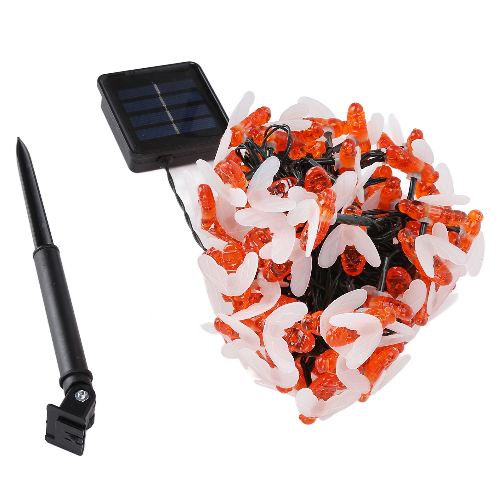 LED Solar String Lights Bee Shaped Waterproof Decorative Light for Outdoor view 7