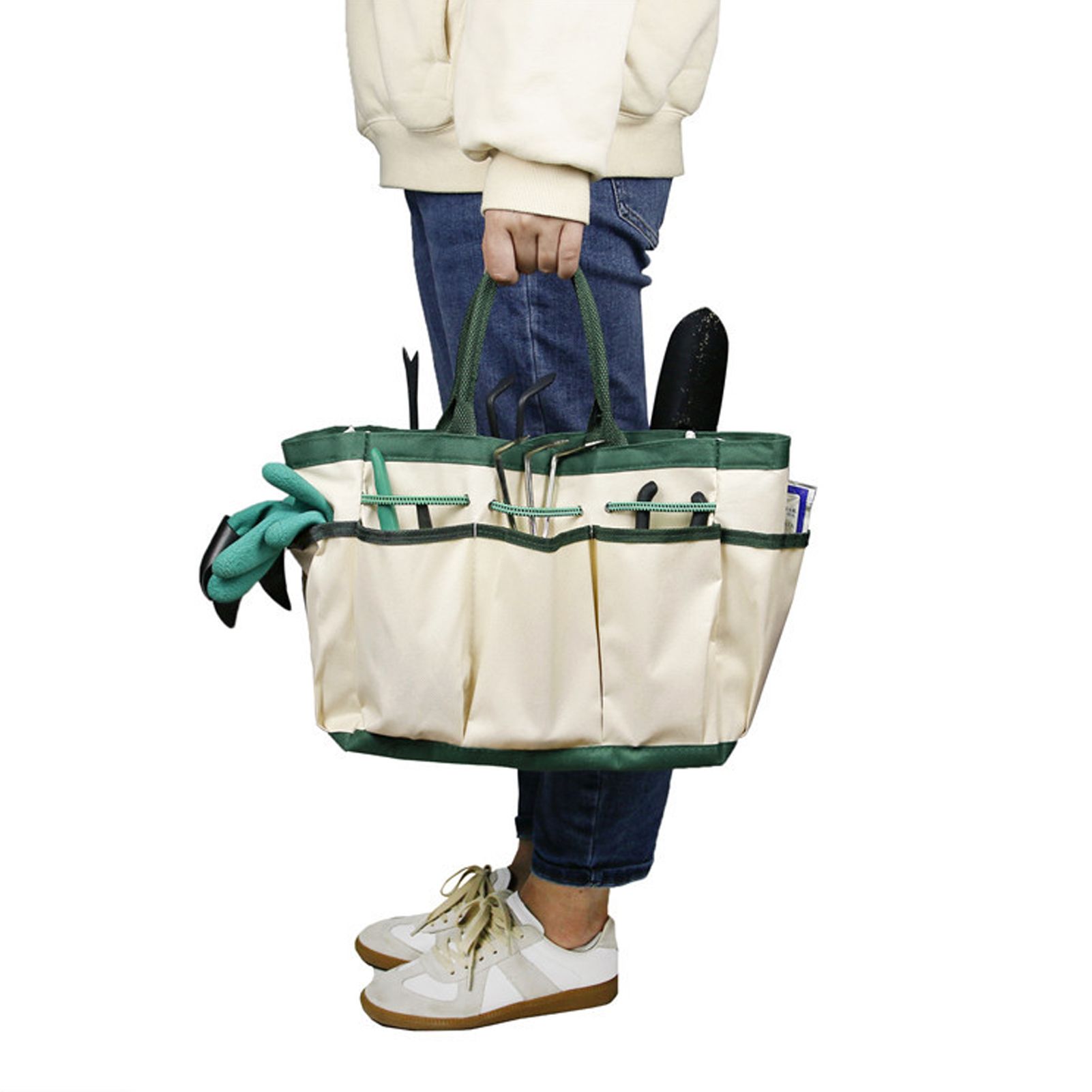 SingleLayer Garden Tote Bag Gardening Pruning Tool Storage Oxford Cloth Bag view 11