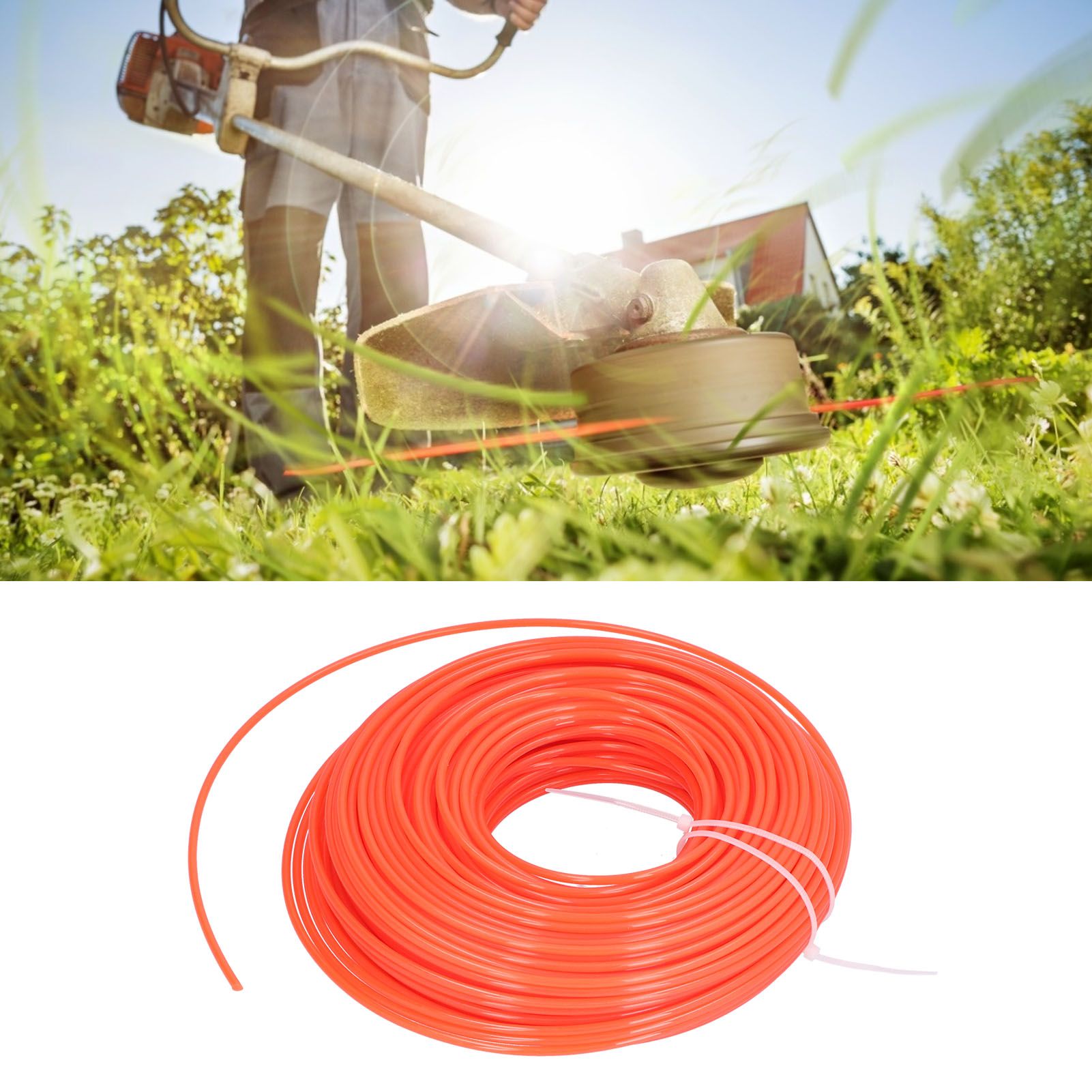 3mm Trimmer Line Nylon Round Brush Cutter Cord Wire Grass Trimmer Replacement view 11