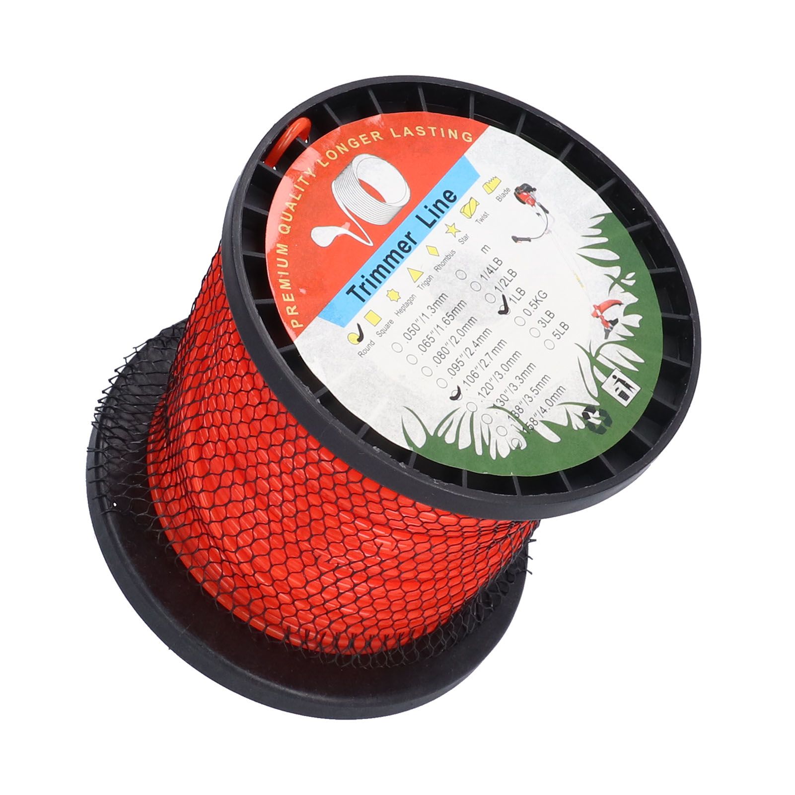 2.7mm Trimmer Line Round Nylon 1LB Round Heavy Duty Grass Cutting Trimmer Line view 3