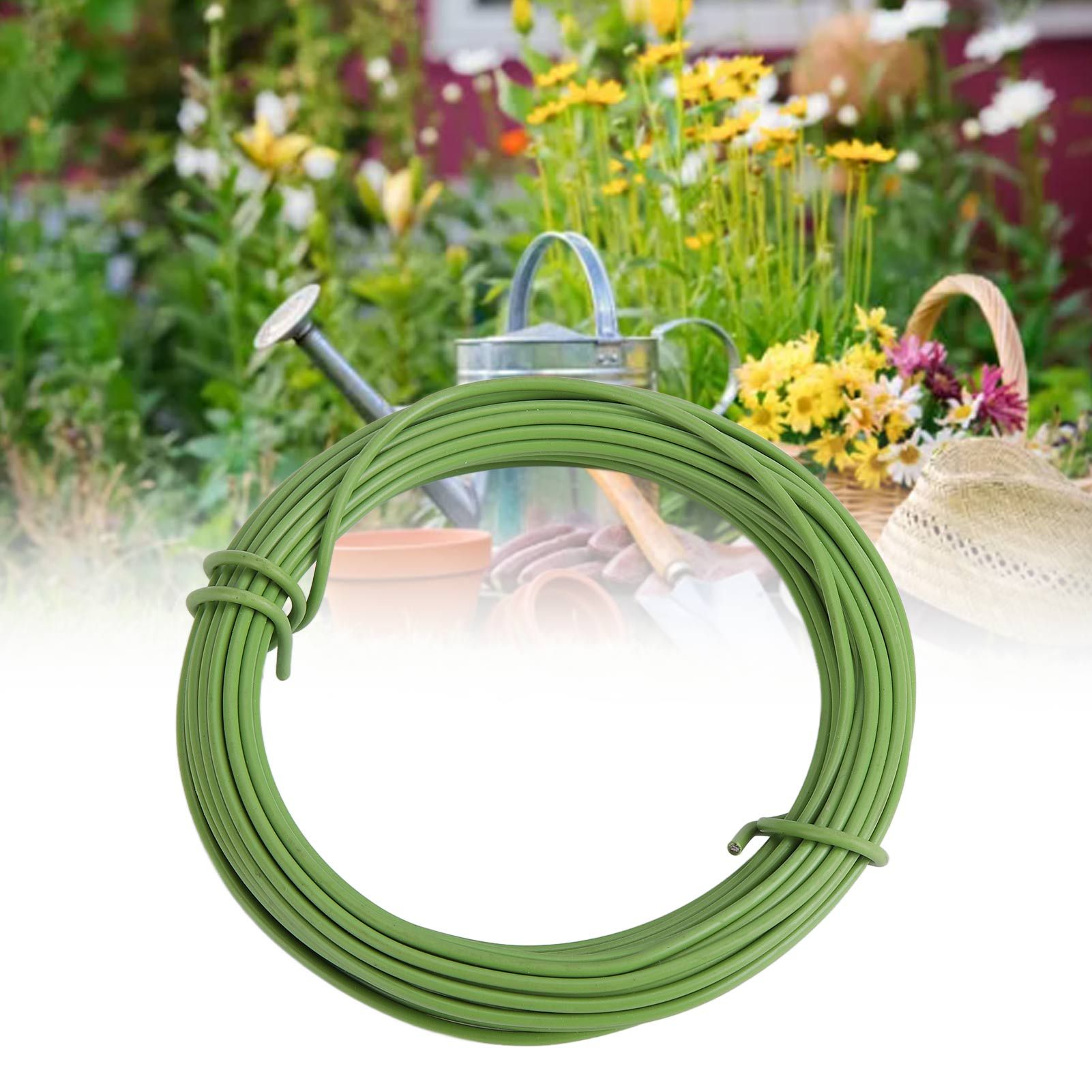 32.8ft Bonsai Wire Plastic Coated Flower Art Soft Iron Wire Handmade Diy view 12