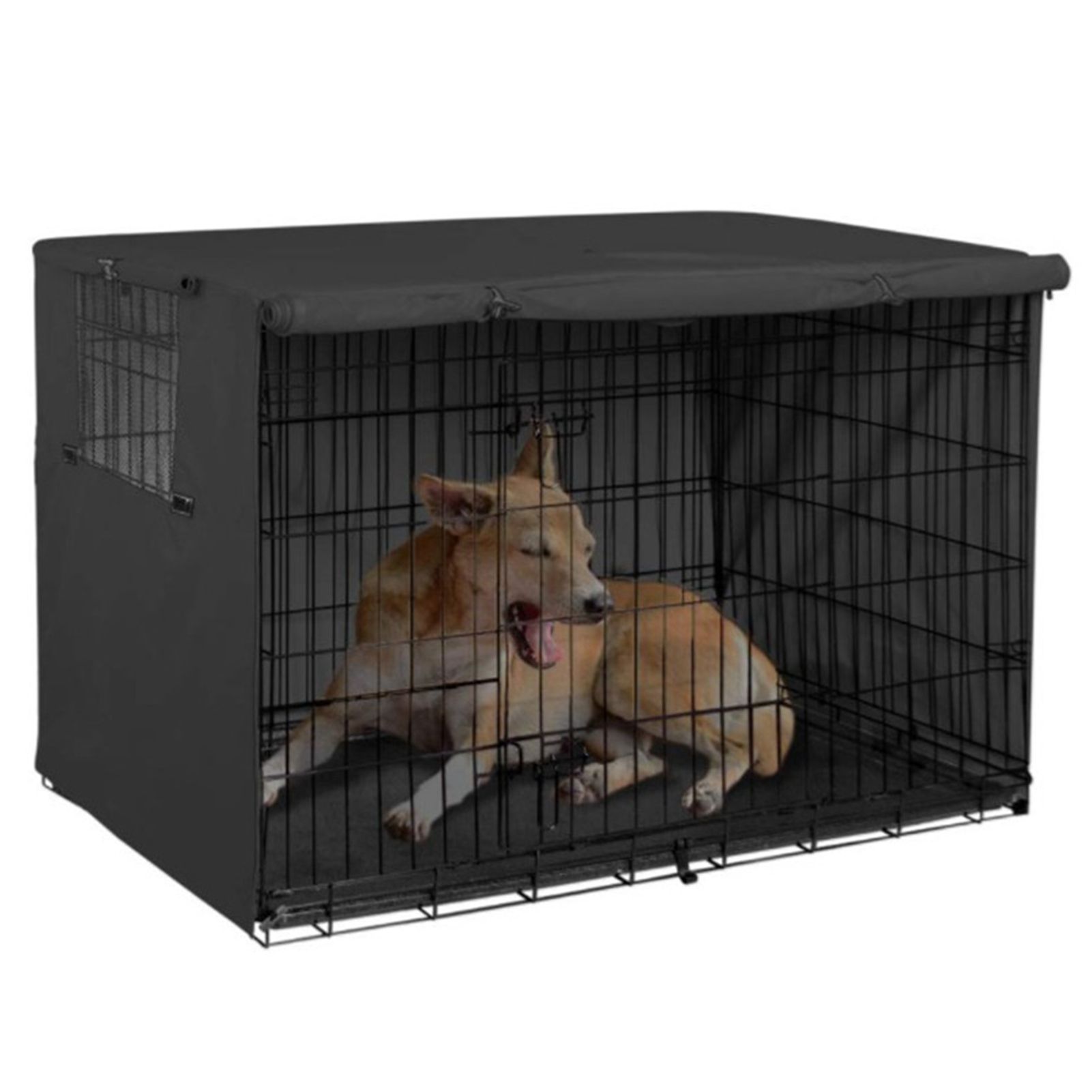 124.5x84x79cm Dogs Wire Crate Cover Waterproof Sunscreen Dustproof Pet Cage view 11