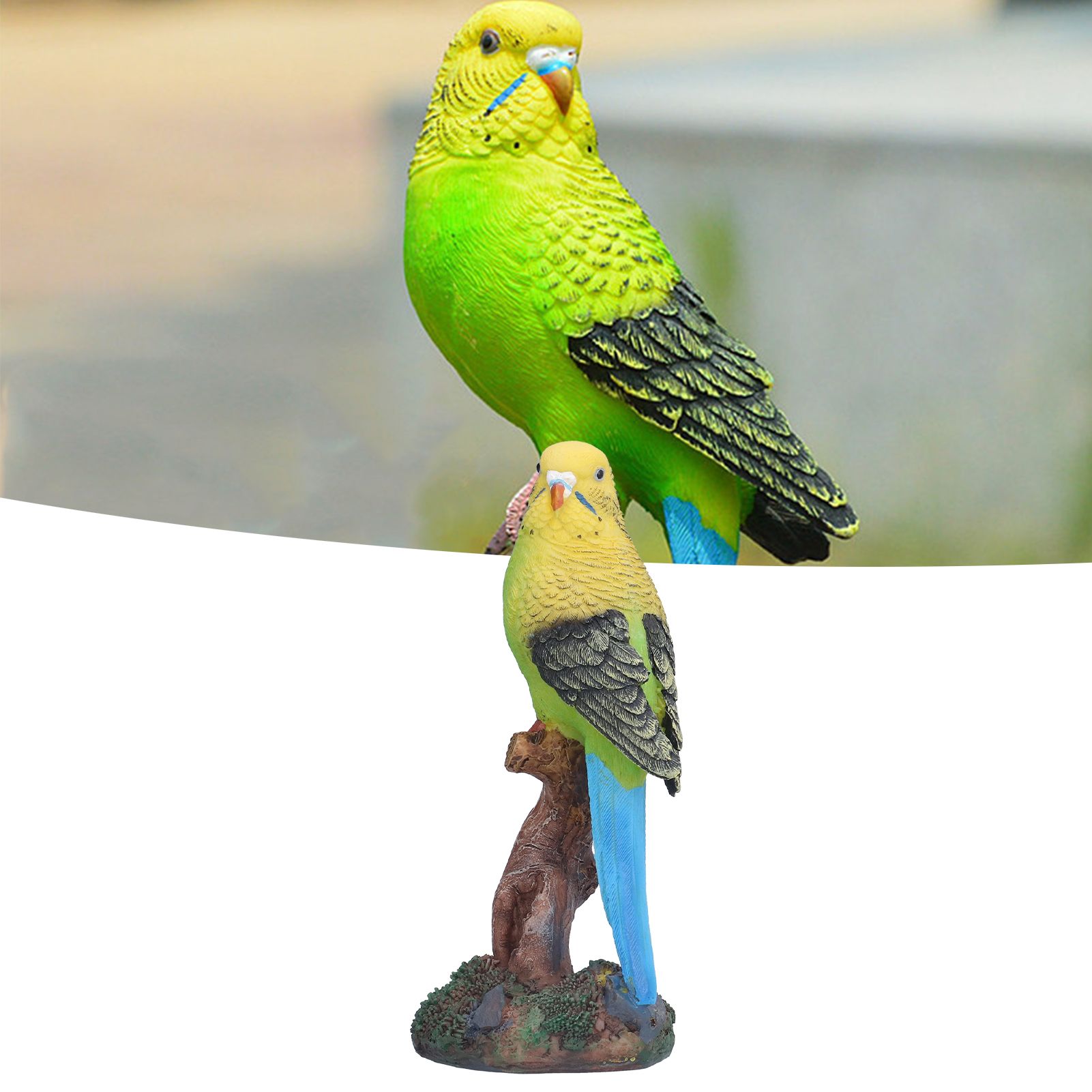 Resin Parrot Ornament Home Decorations Bonsai Small Bird Model Gift Resin view 11