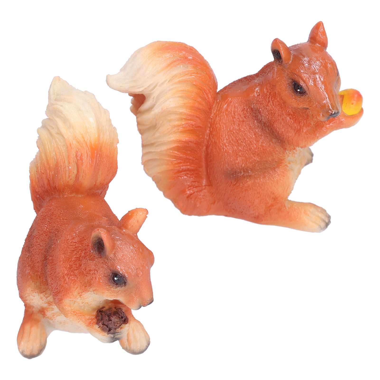 Resin Animal Squirrels Model Cartoon Squirrels Shaped Statue Decoration view 5