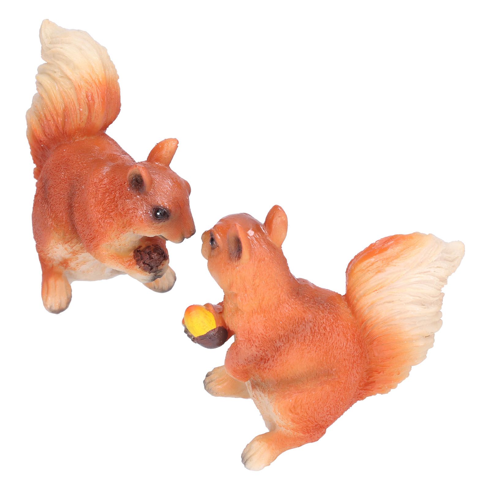 Resin Animal Squirrels Model Cartoon Squirrels Shaped Statue Decoration view 7