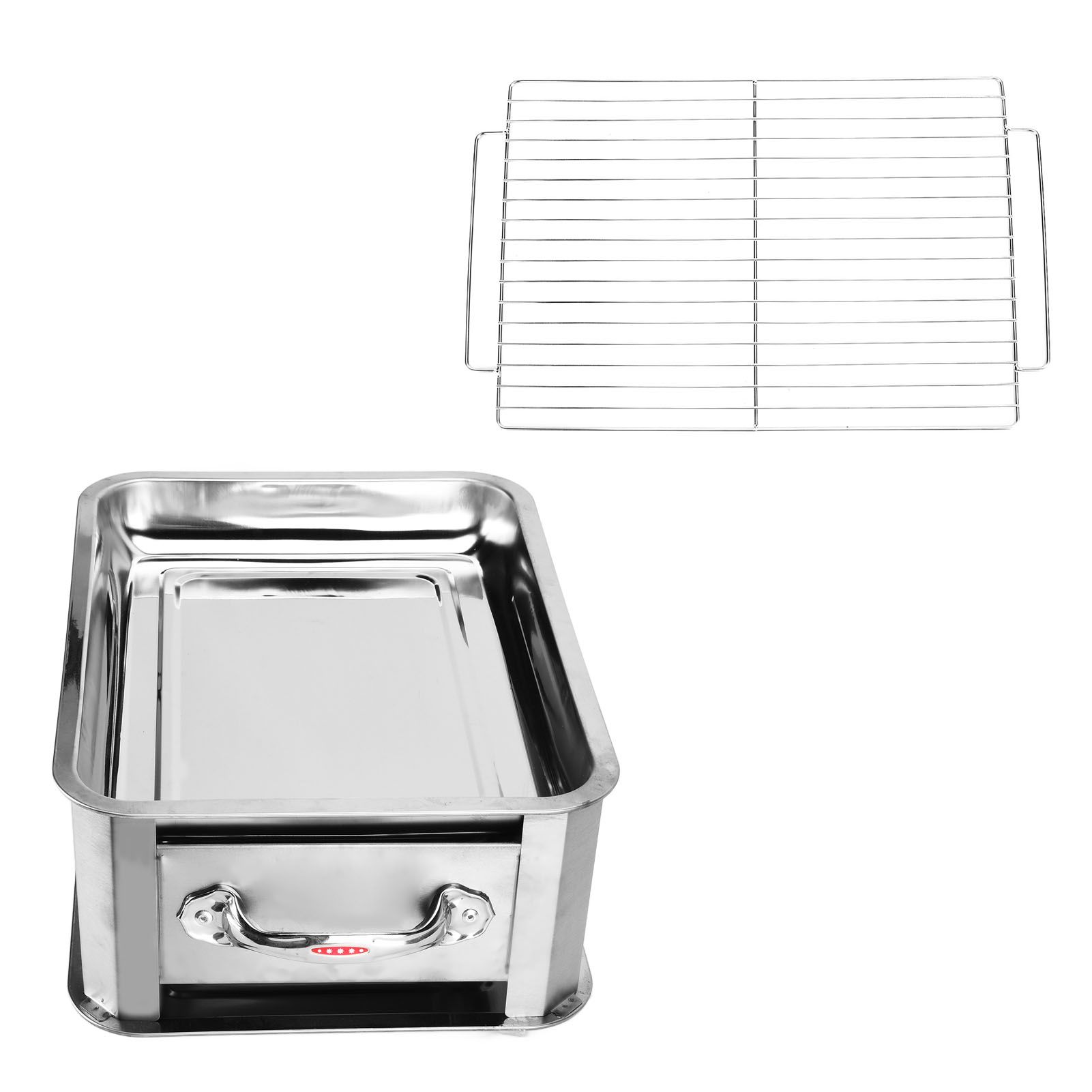 Barbecue Grill Thickened Stainless Steel Grilled Fish Stove Charcoal Alcohol view 5