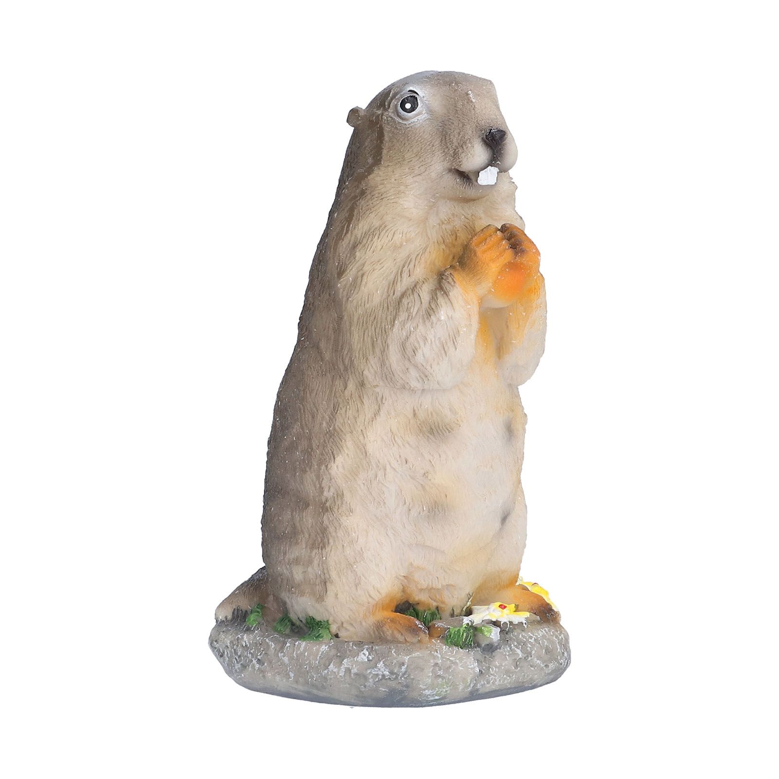 Resin Groundhog Small Ornaments Animal Model Landscape Props Resin Crafts view 2