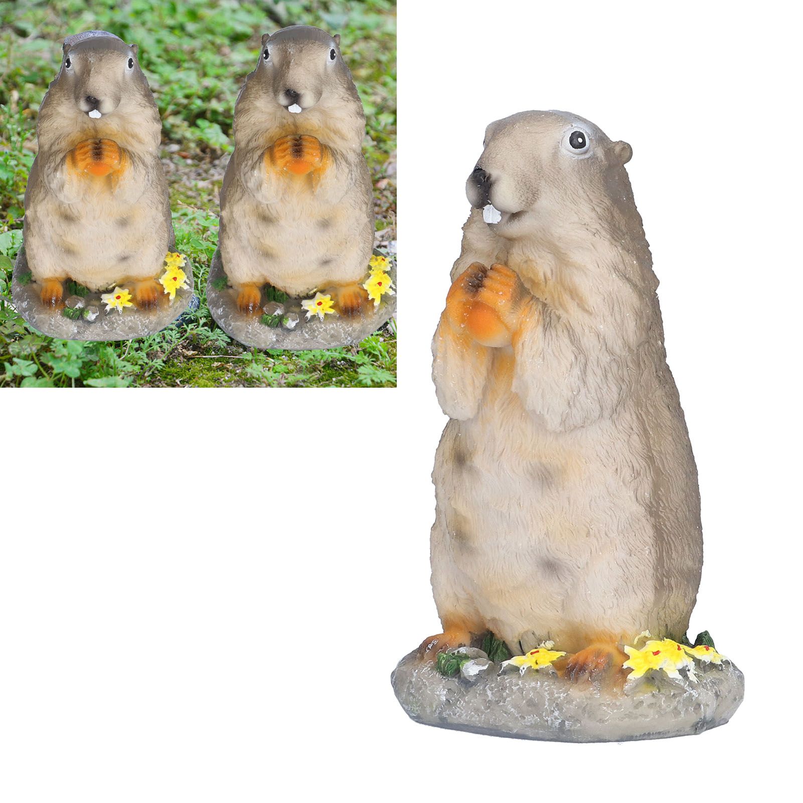 Resin Groundhog Small Ornaments Animal Model Landscape Props Resin Crafts view 11