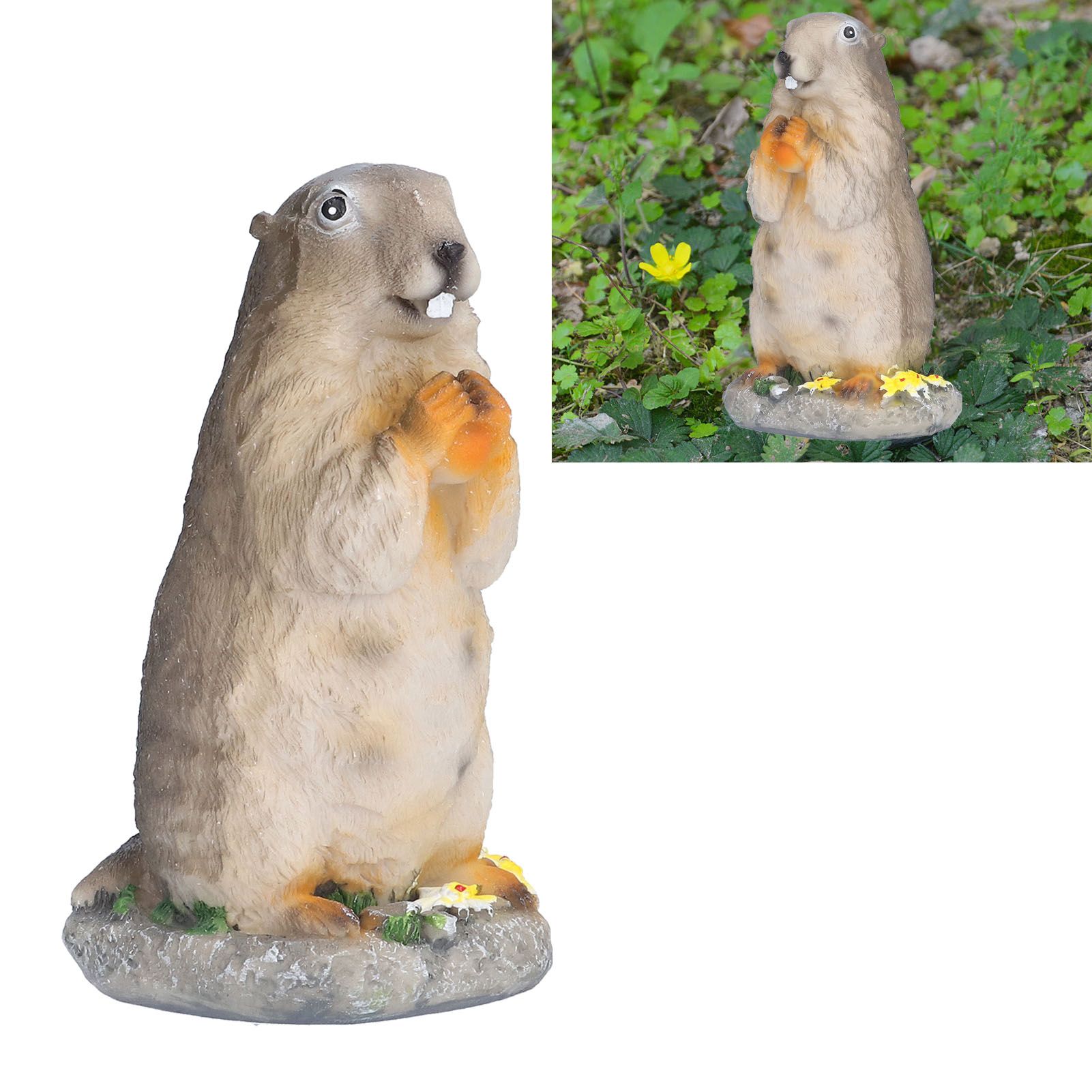 Resin Groundhog Small Ornaments Animal Model Landscape Props Resin Crafts view 12