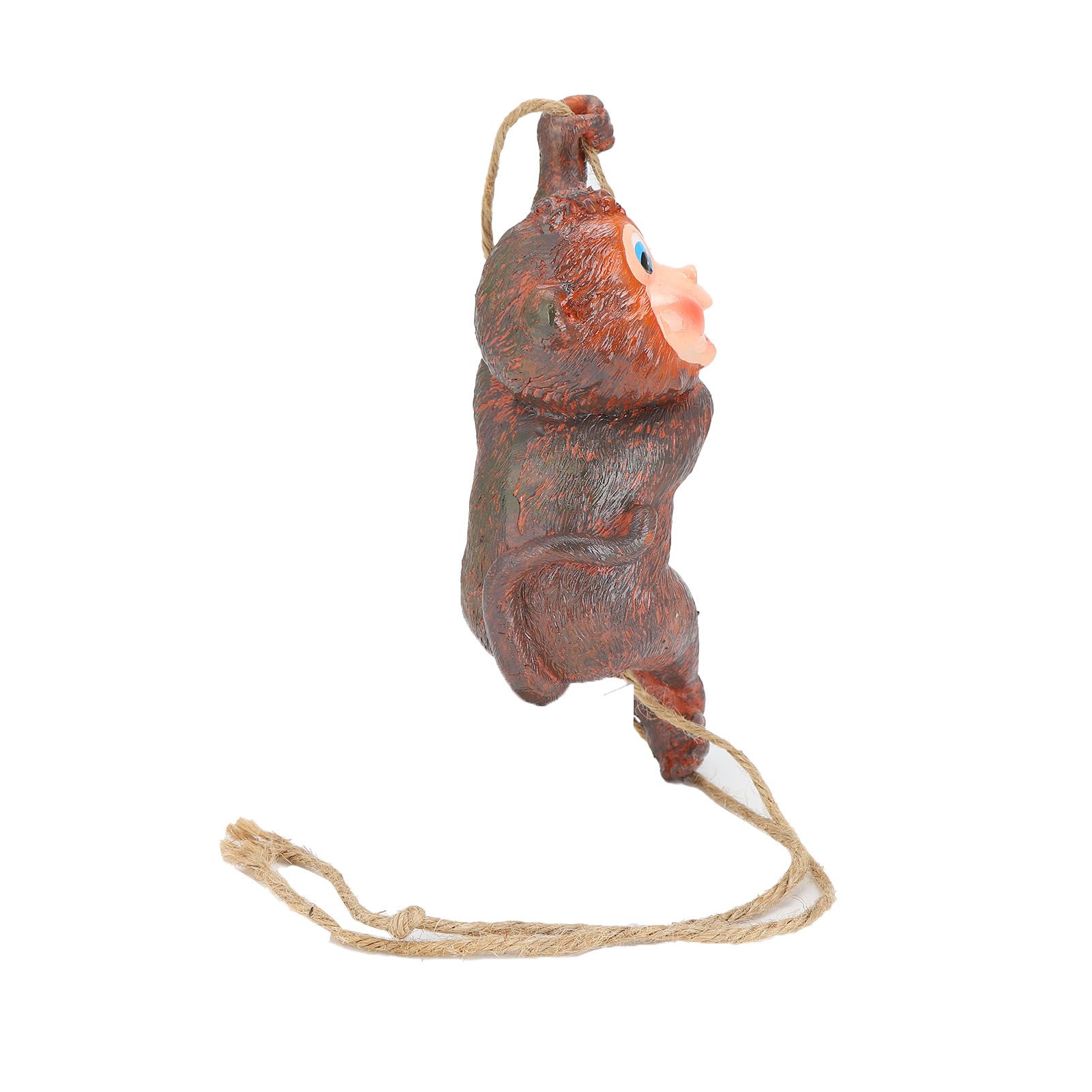 Resin Animal Ornament Monkey Shaped Hanging Ornaments Swing Pendant Decoration view 4